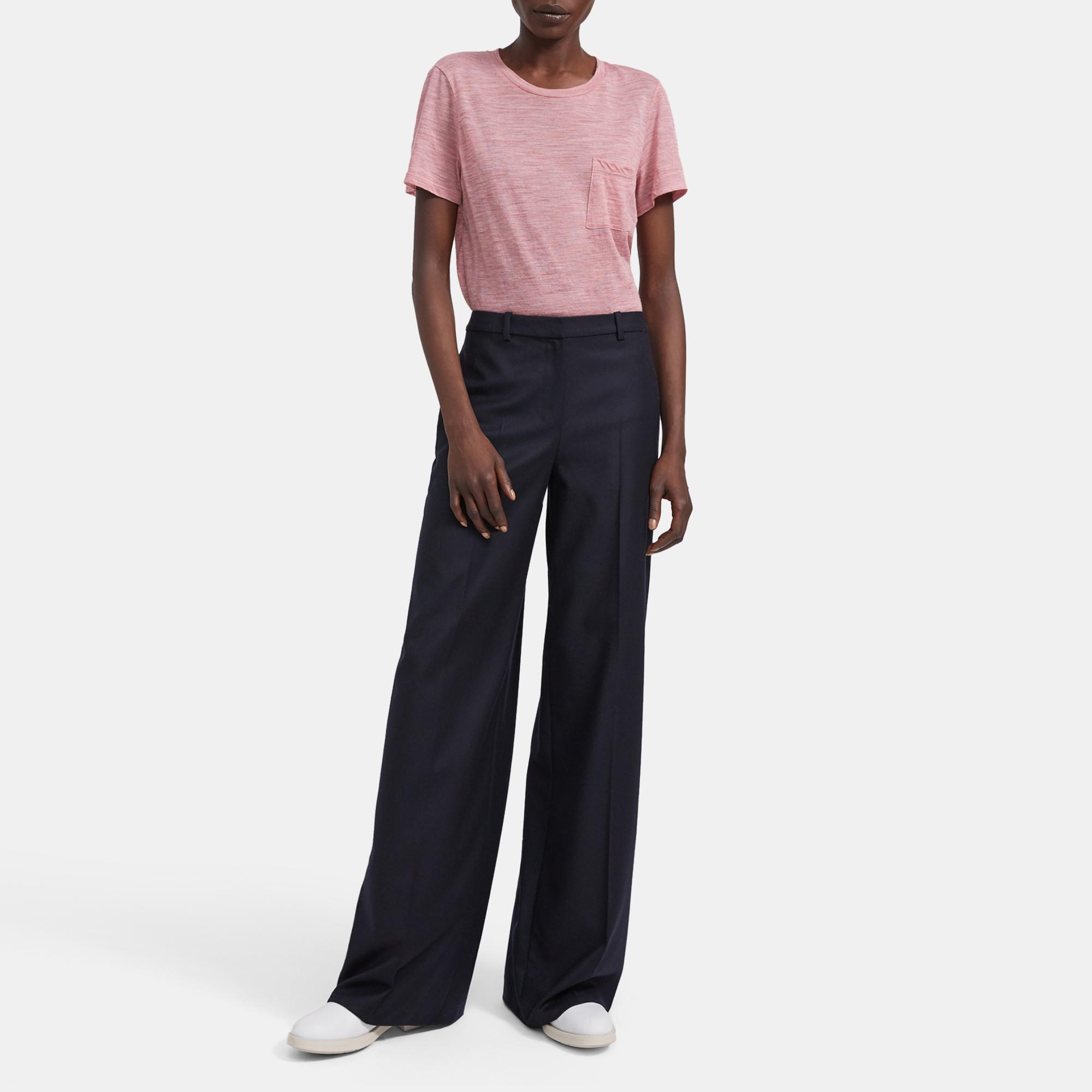 Easy Pocket Tee in Wool Jersey 0 - click to view larger image
