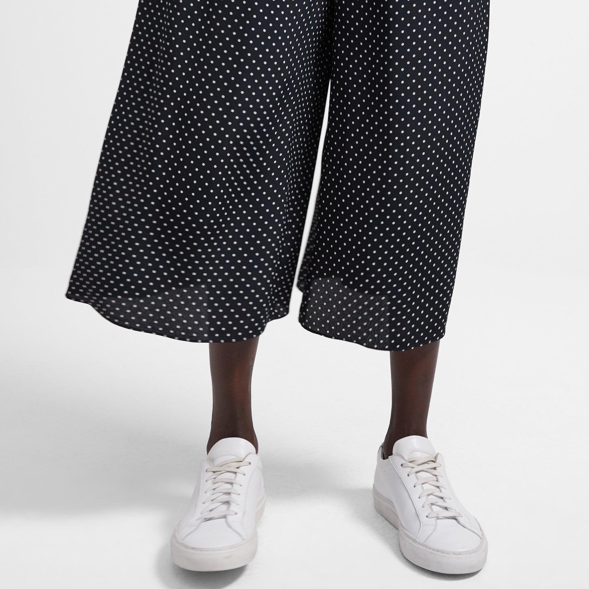 Pull-On Pant in Polka Dot Crepe 0 - click to view larger image