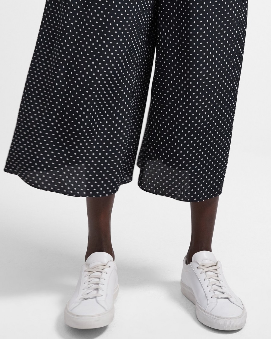 Pull-On Pant in Polka Dot Crepe 0 - click to view larger image