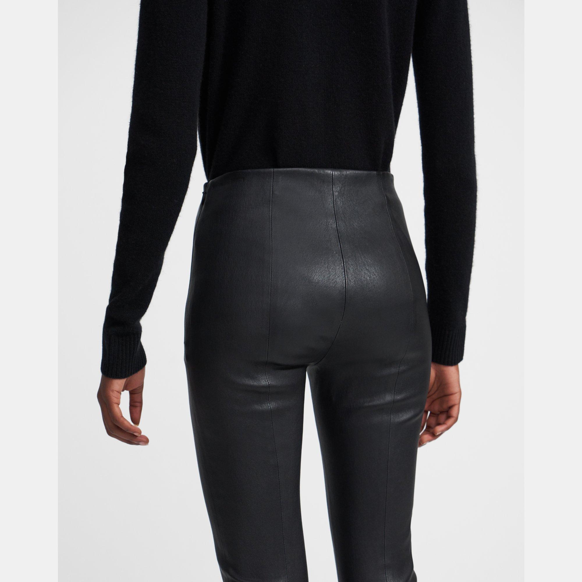 leather capri pants