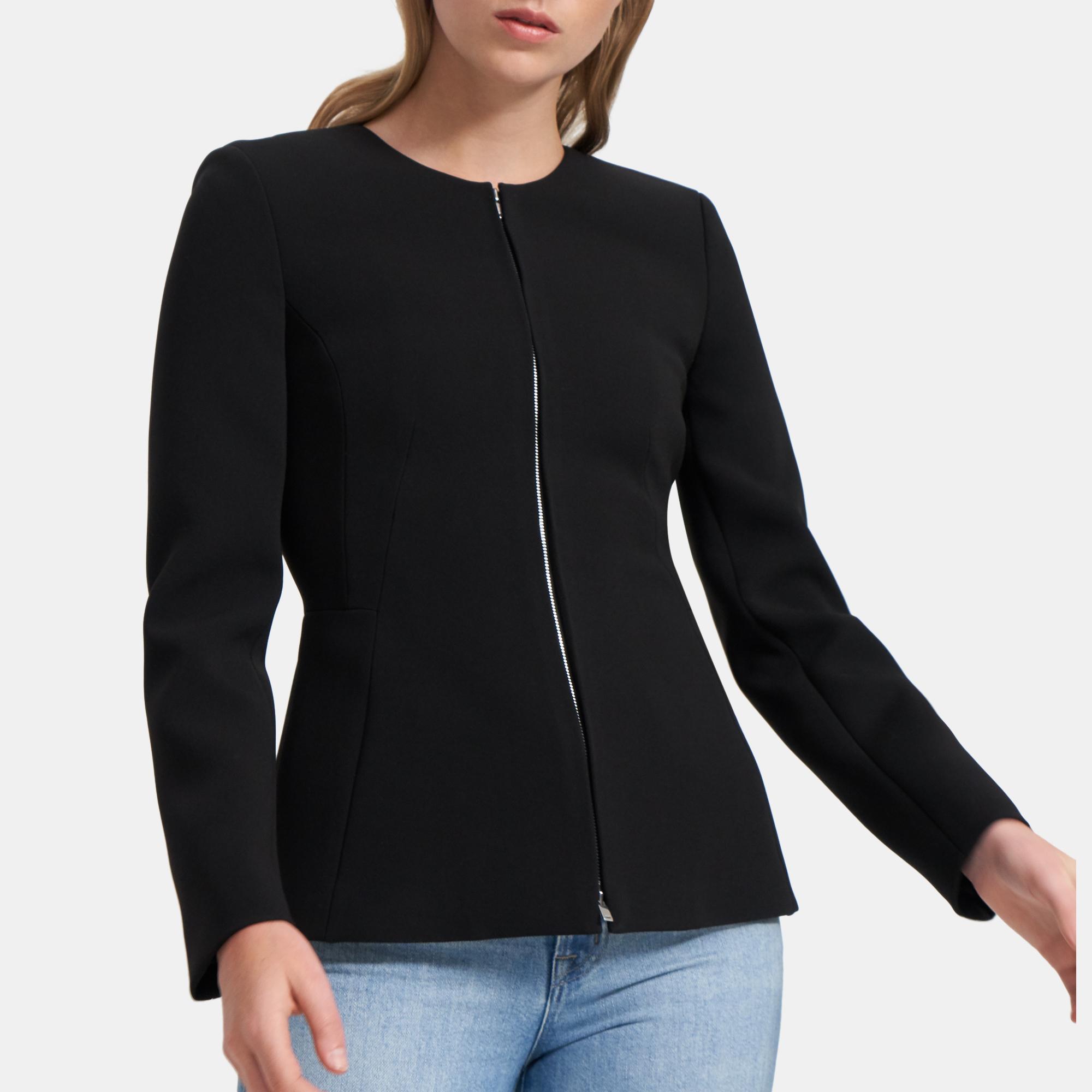 Sculpture Blazer in Double Crepe 0 - click to view larger image