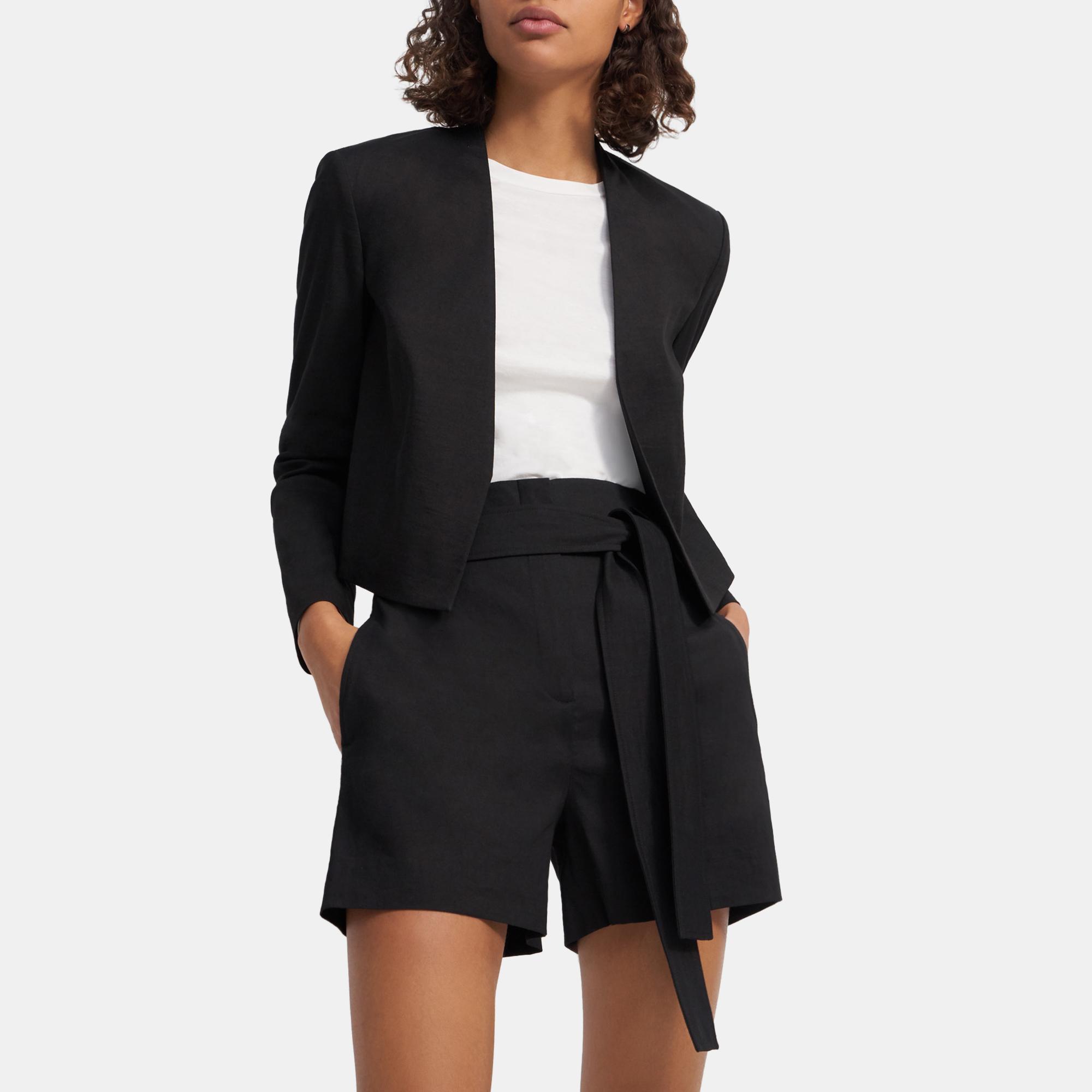 Belted Short in Good Linen 0 - click to view larger image