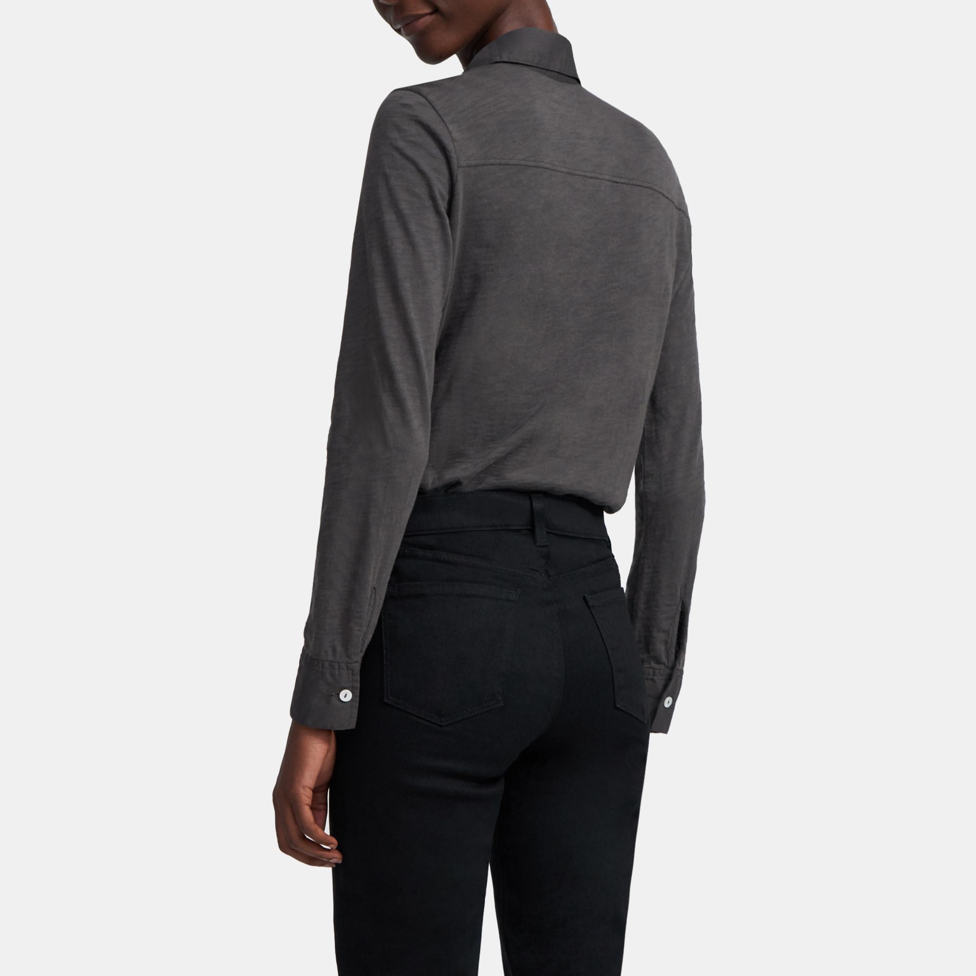Button Up Shirt in Organic Cotton 0 - click to view larger image