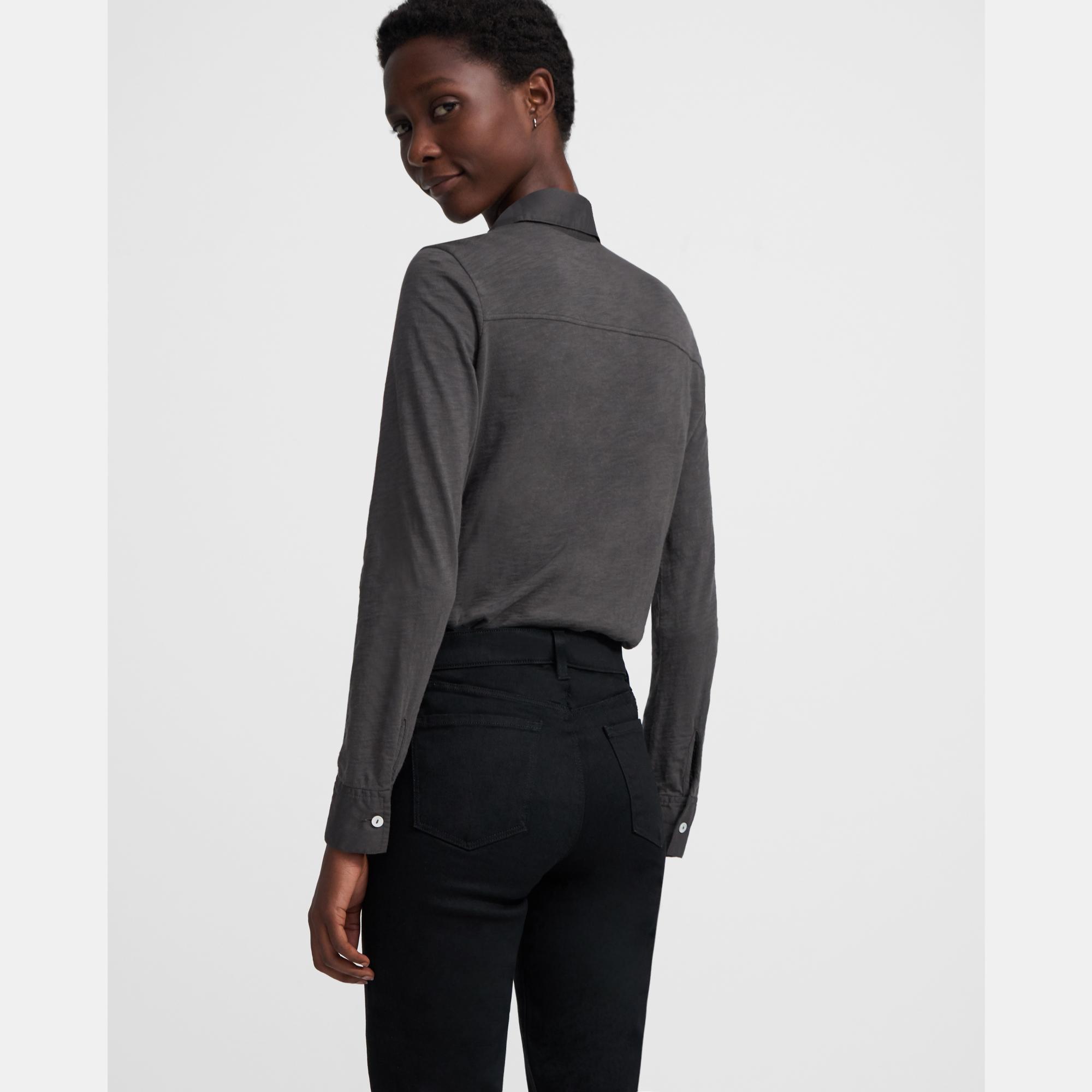 Button Up Shirt in Organic Cotton 0 - click to view larger image