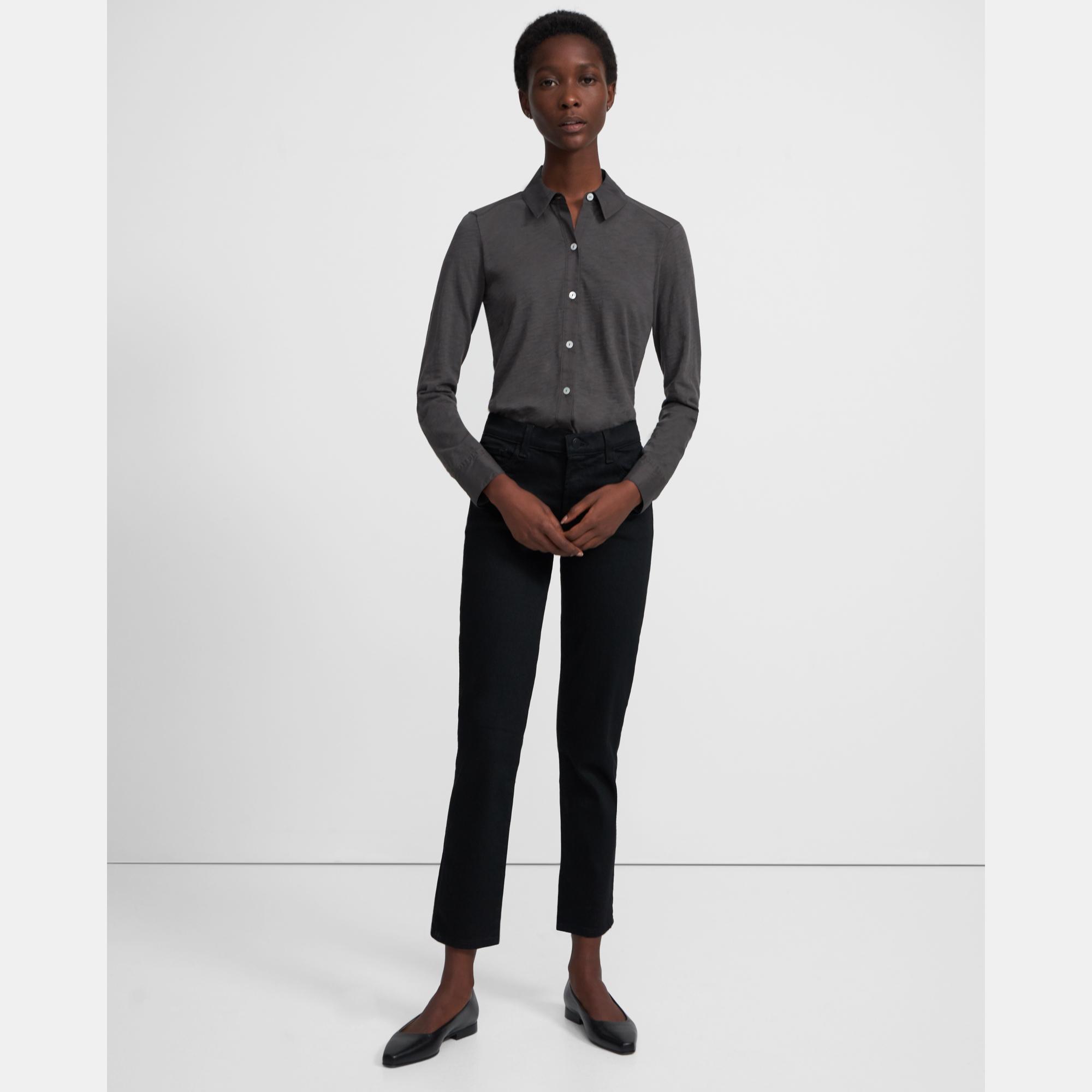 Button Up Shirt in Organic Cotton 0 - click to view larger image