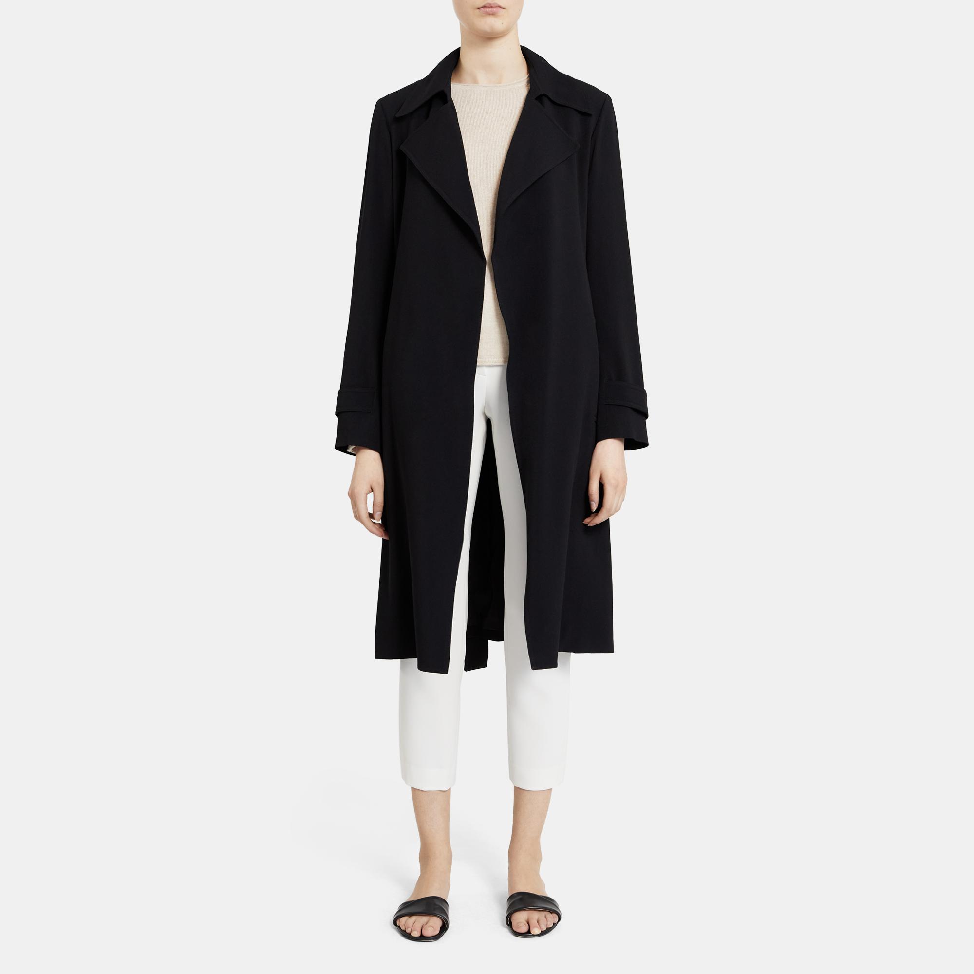 Oaklane Trench Coat in Rosina Crepe 0 - click to view larger image