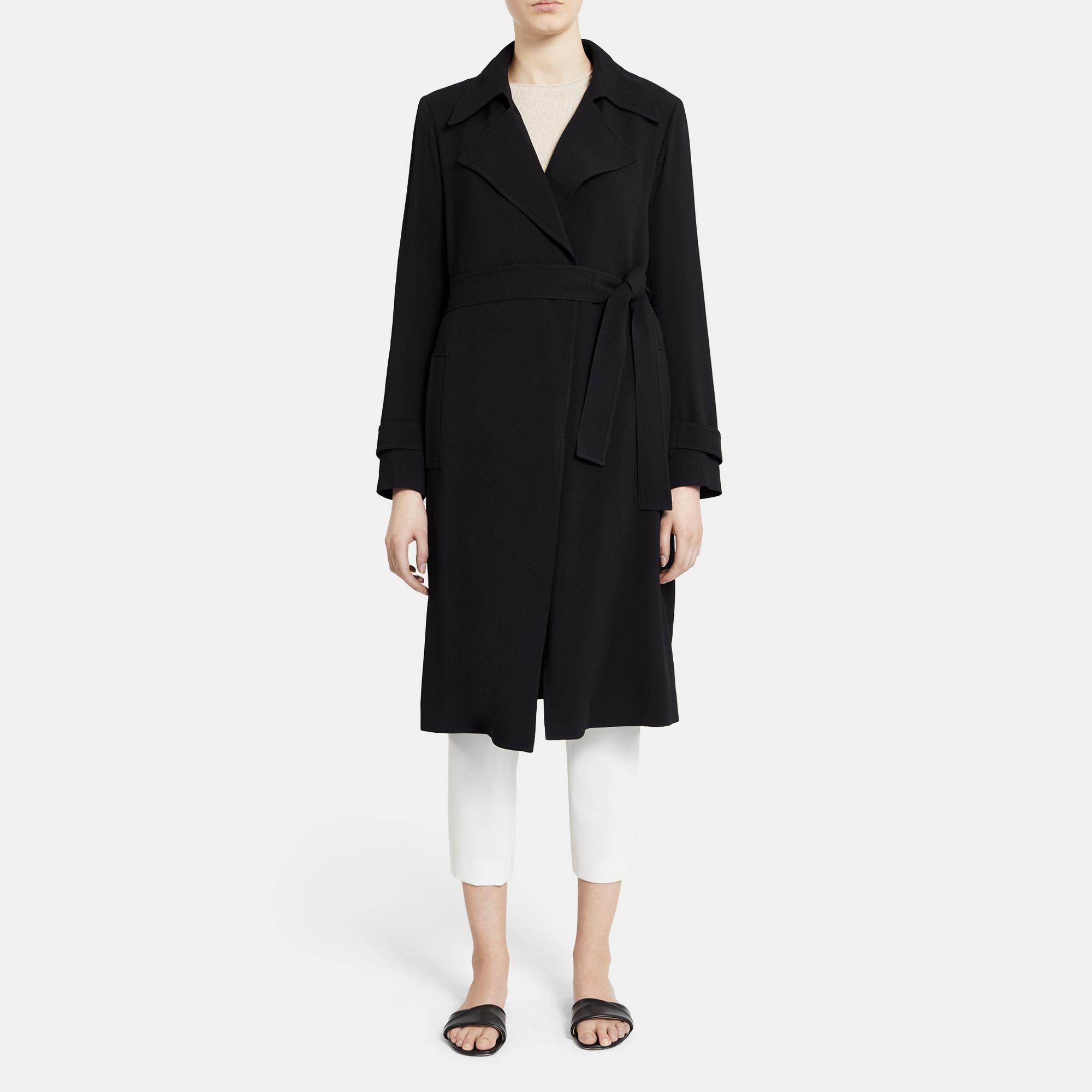 Oaklane Trench Coat in Rosina Crepe 0 - click to view larger image