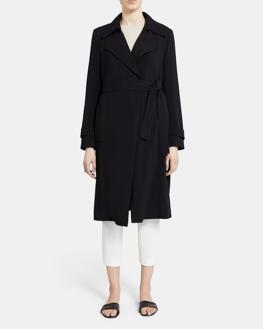 Oaklane Trench Coat in Rosina Crepe 0 - click to view larger image