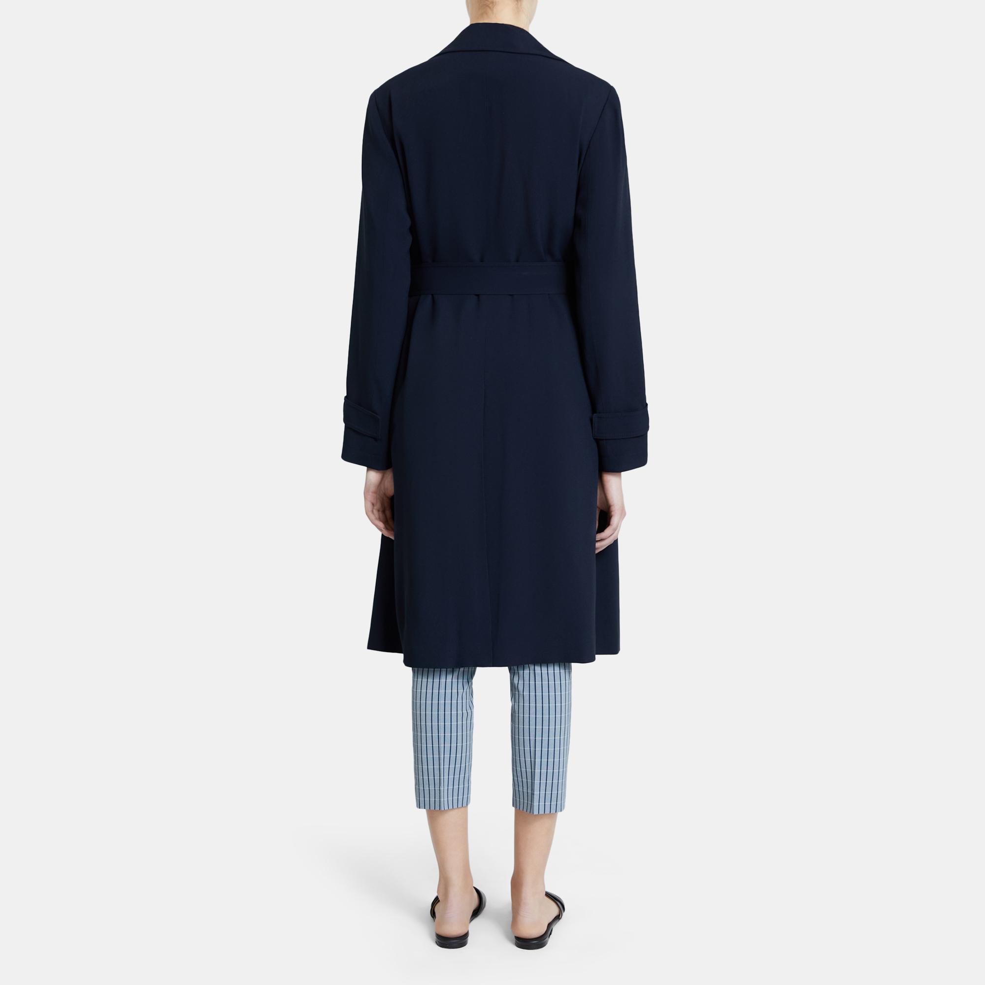 Oaklane Trench Coat in Rosina Crepe 0 - click to view larger image