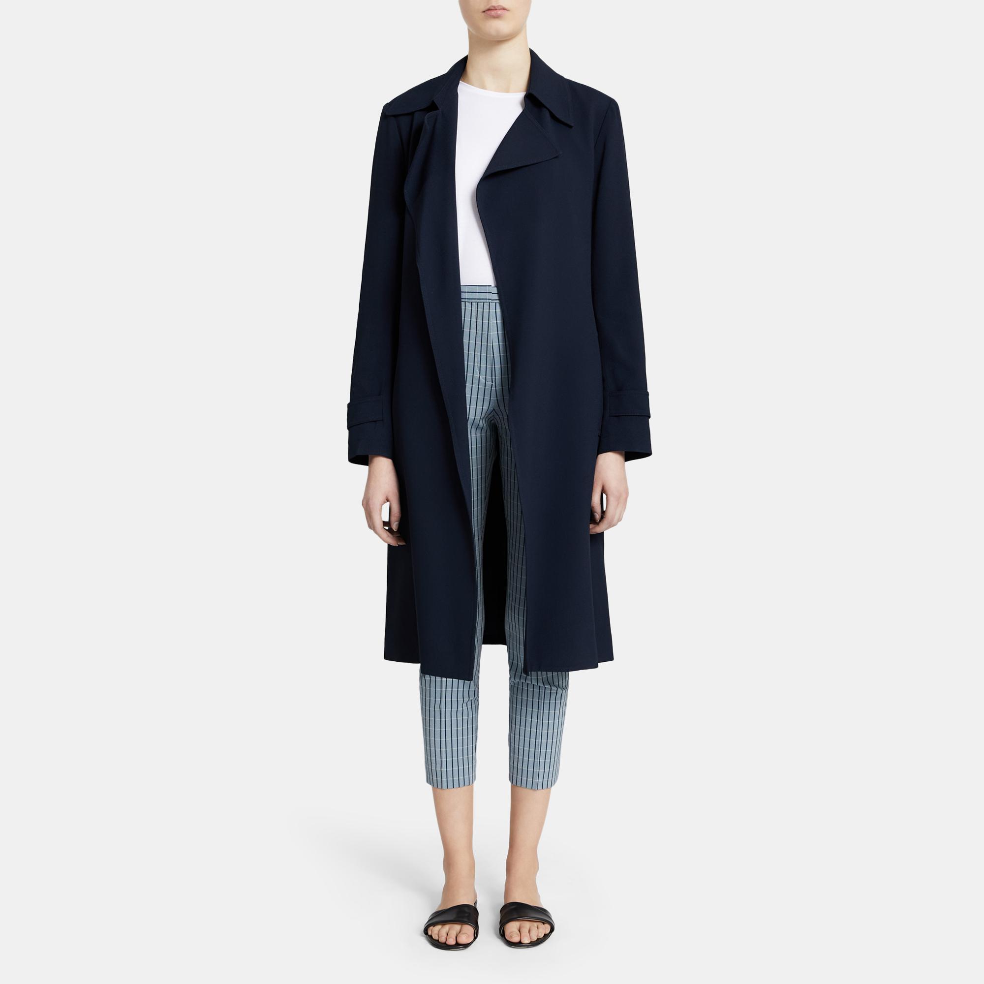 Oaklane Trench Coat in Rosina Crepe 0 - click to view larger image