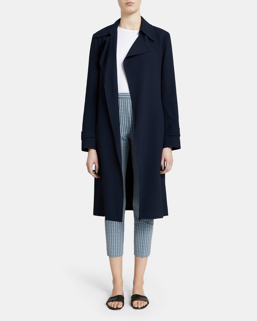 Oaklane Trench Coat in Rosina Crepe 0 - click to view larger image