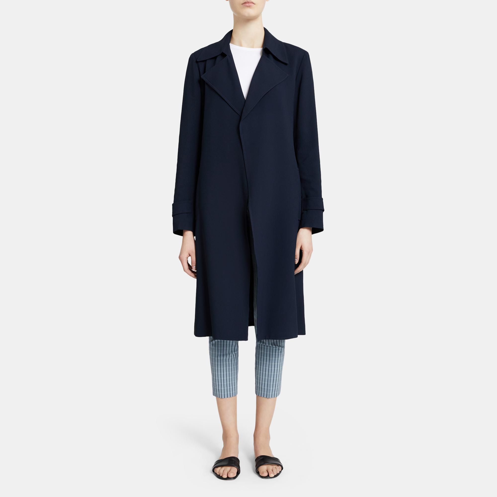 Oaklane Trench Coat in Rosina Crepe 0 - click to view larger image