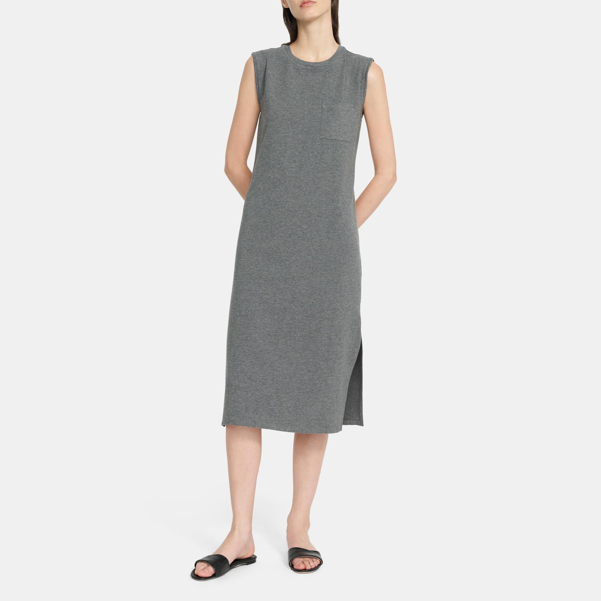 gray cotton dress