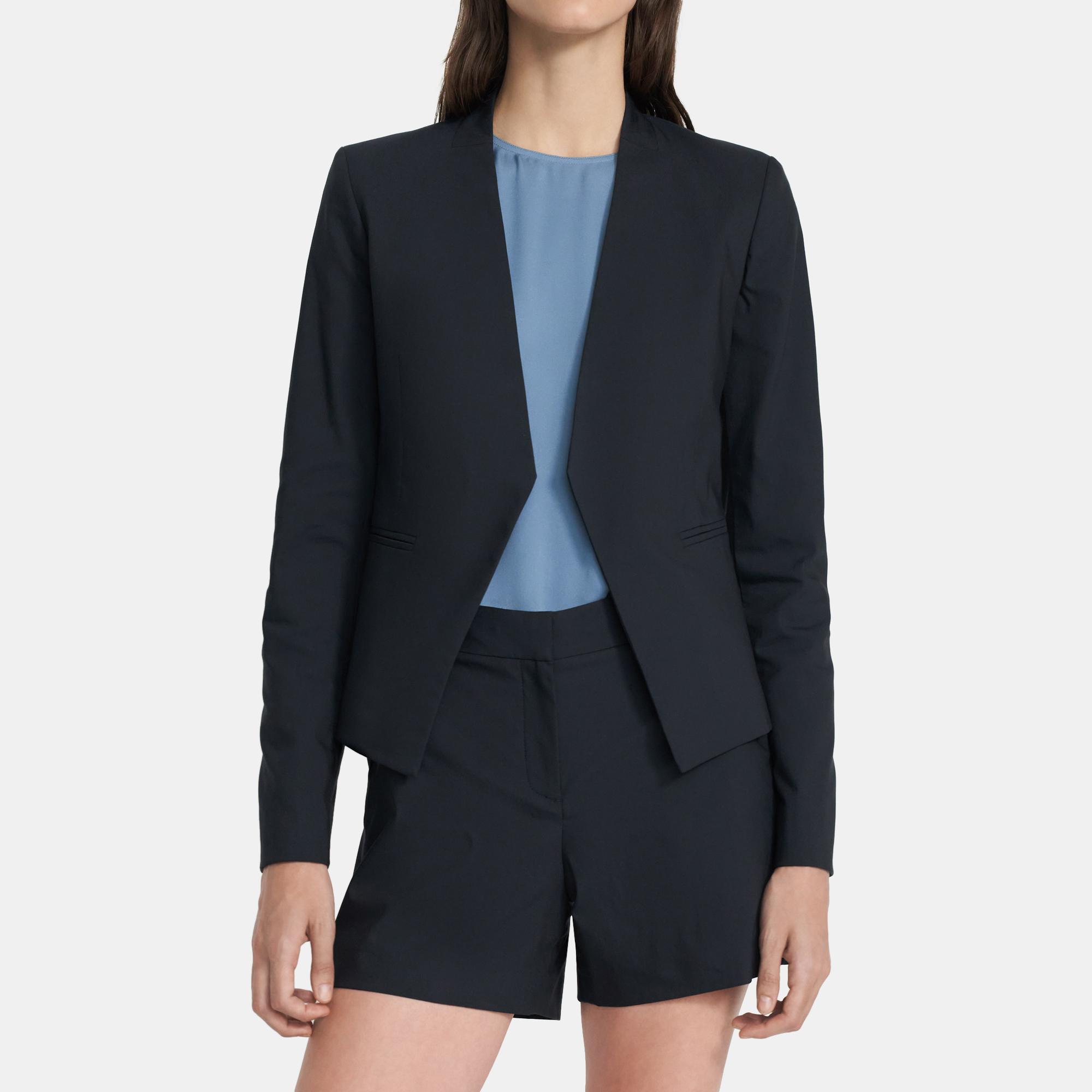 Open Blazer in Stretch Cotton Twill 0 - click to view larger image