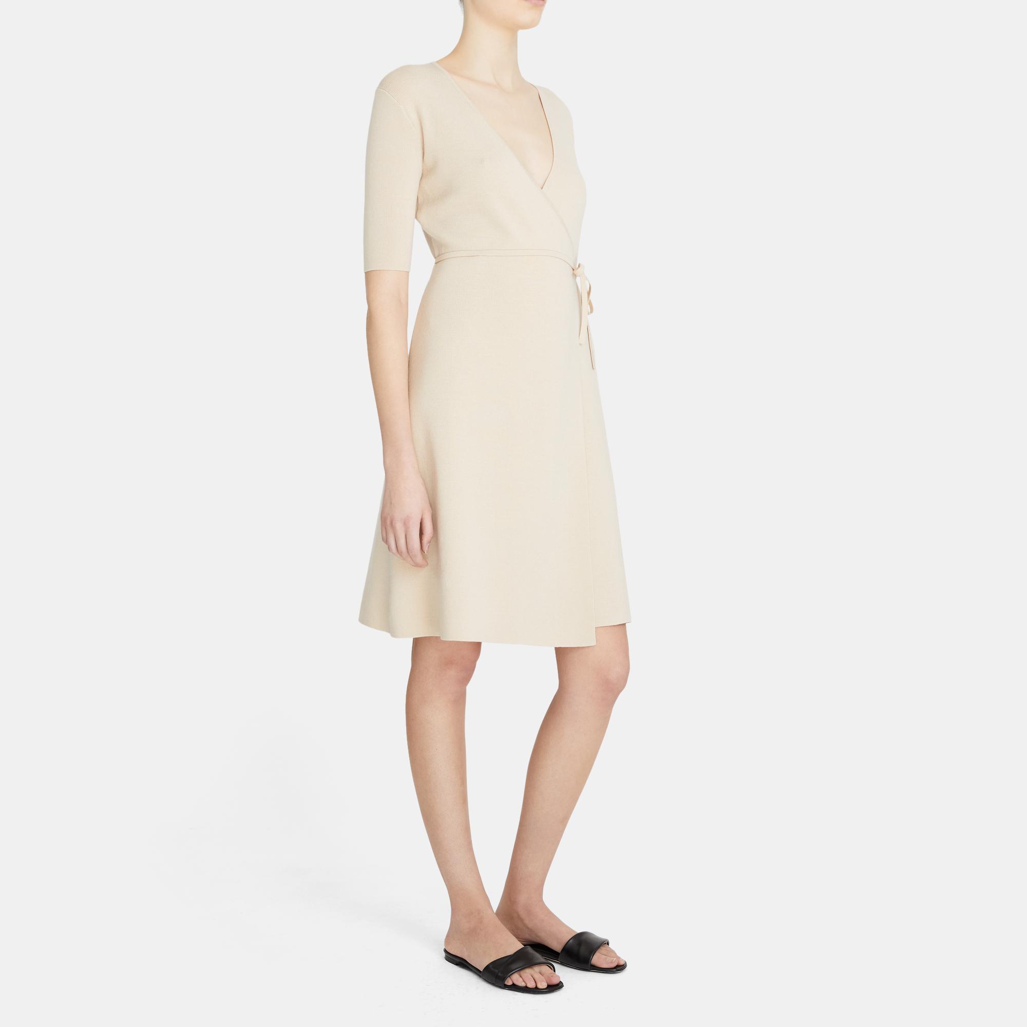 theory scarf wrap dress