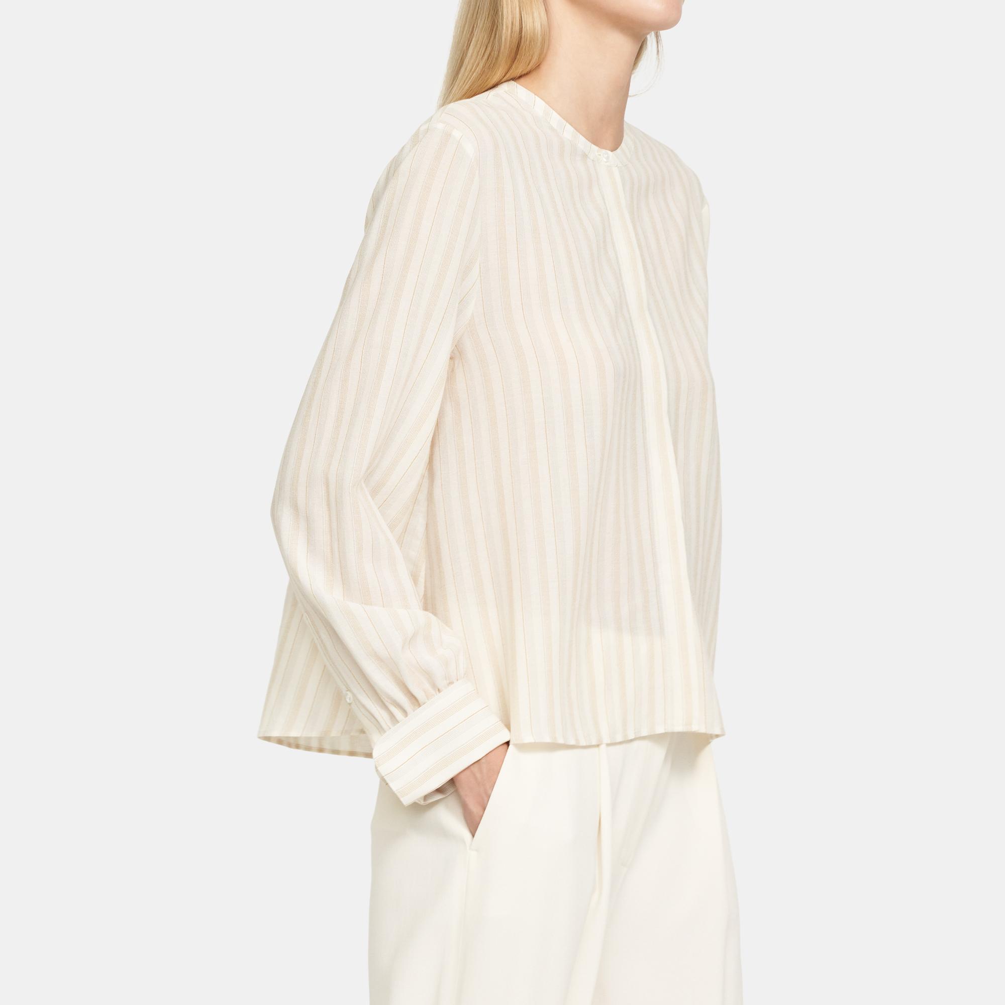 Easy Shirt in Corded Viscose-Cotton 0 - click to view larger image