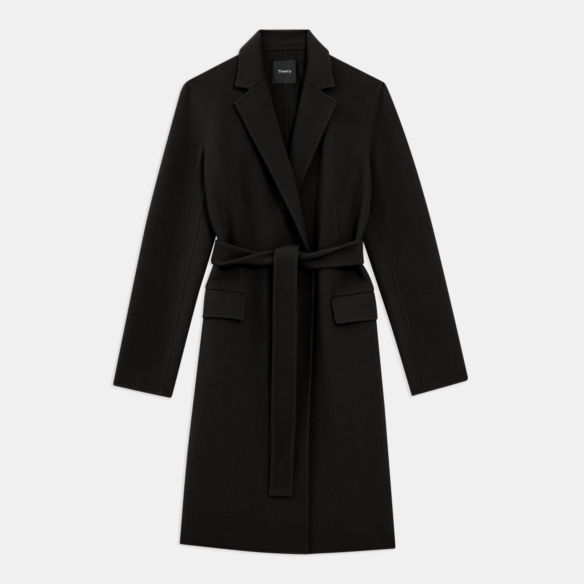 theory cashmere wrap coat