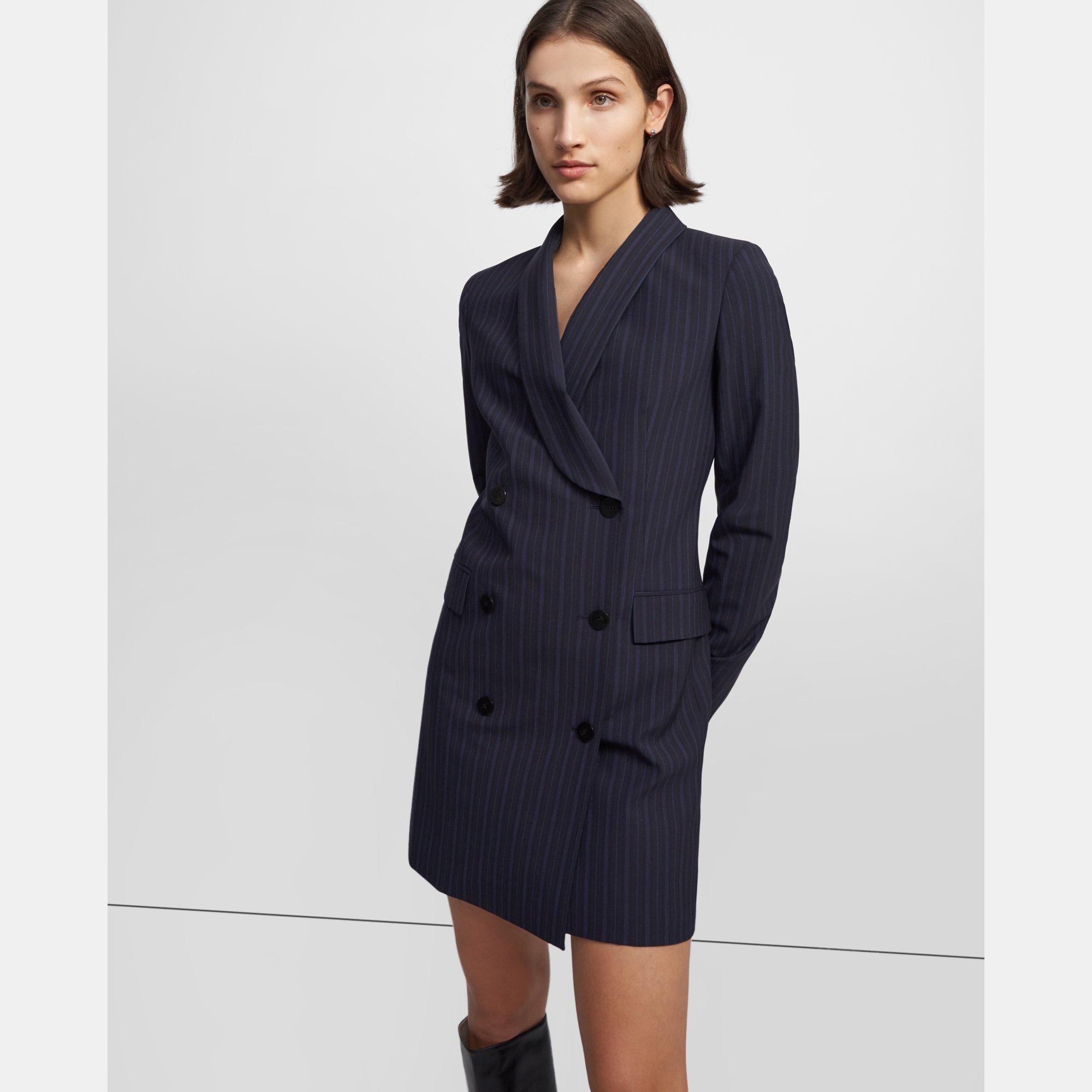 theory good wool blazer dress