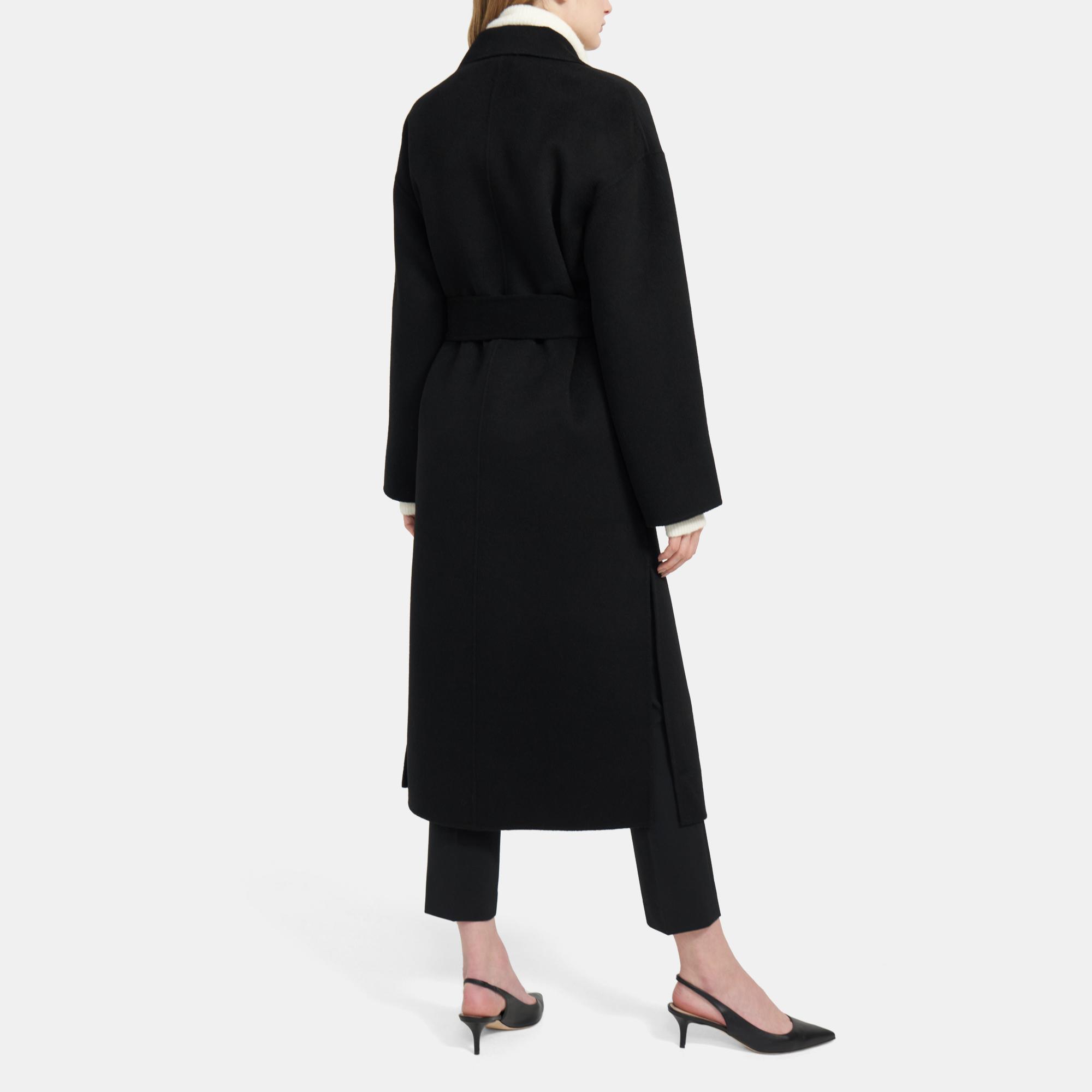 theory wool cashmere robe jacket