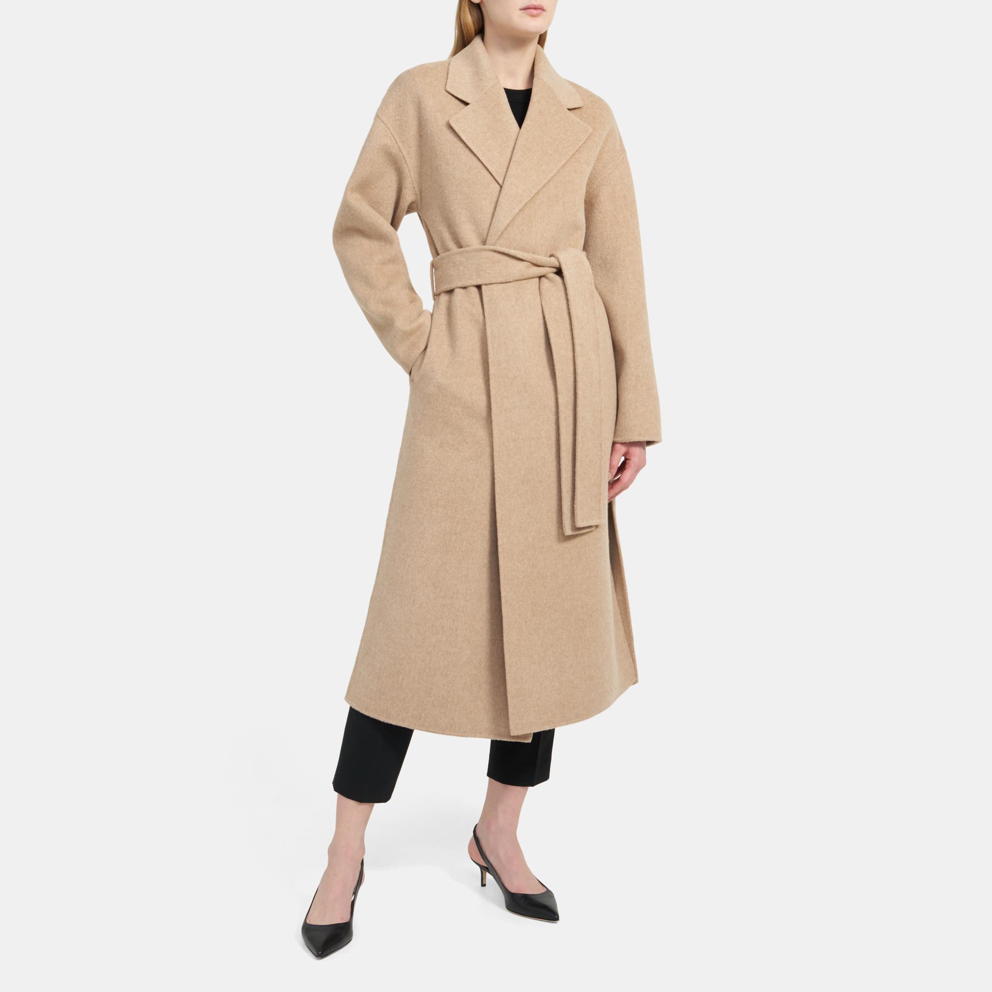 theory wool cashmere robe jacket