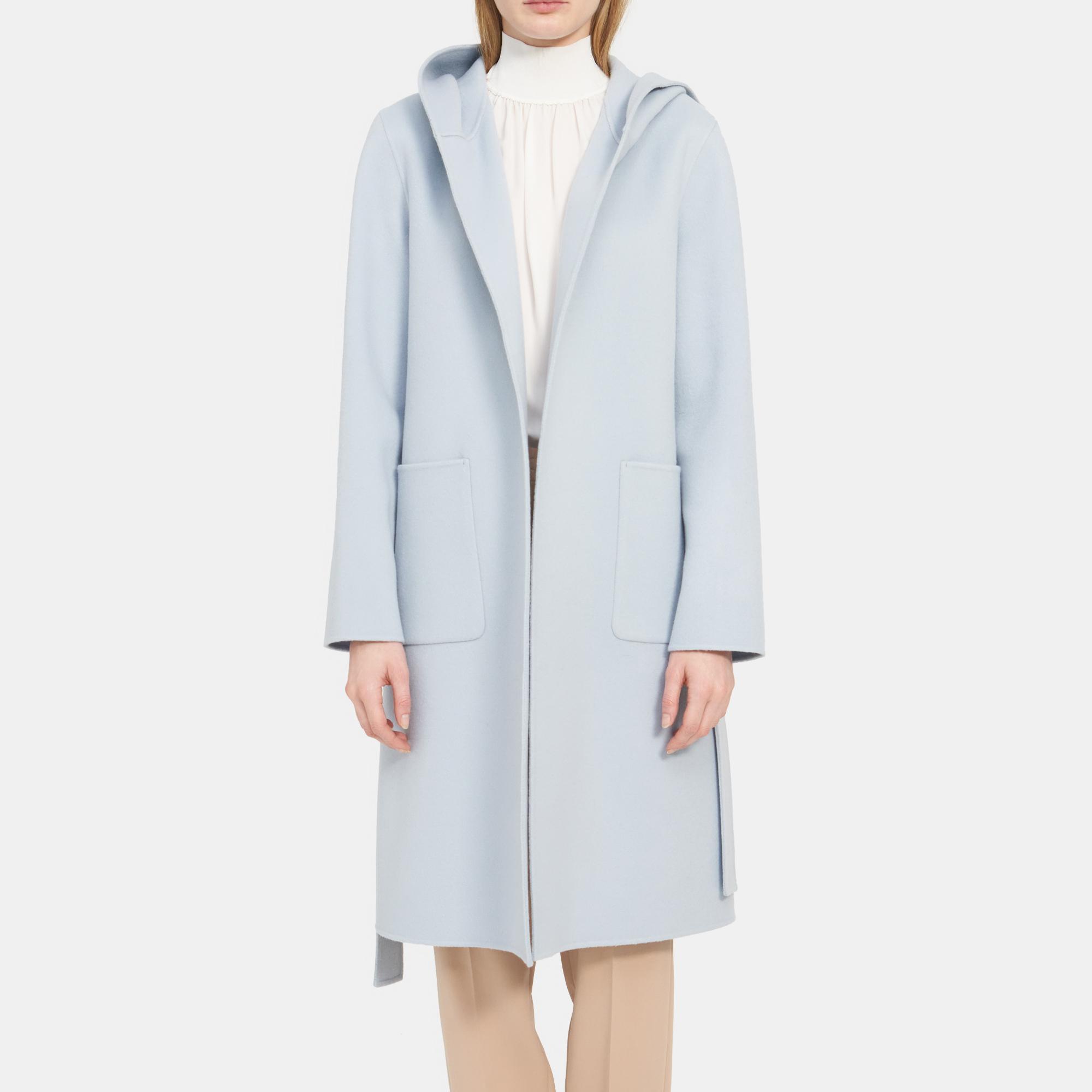 theory wool cashmere robe jacket