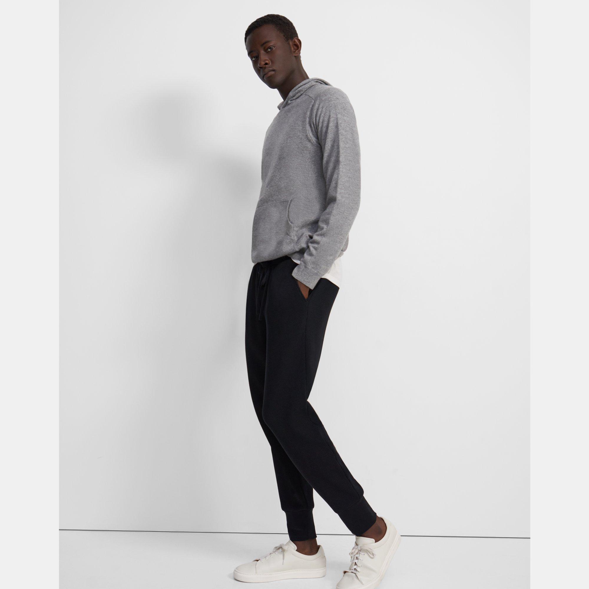 waffle knit joggers mens
