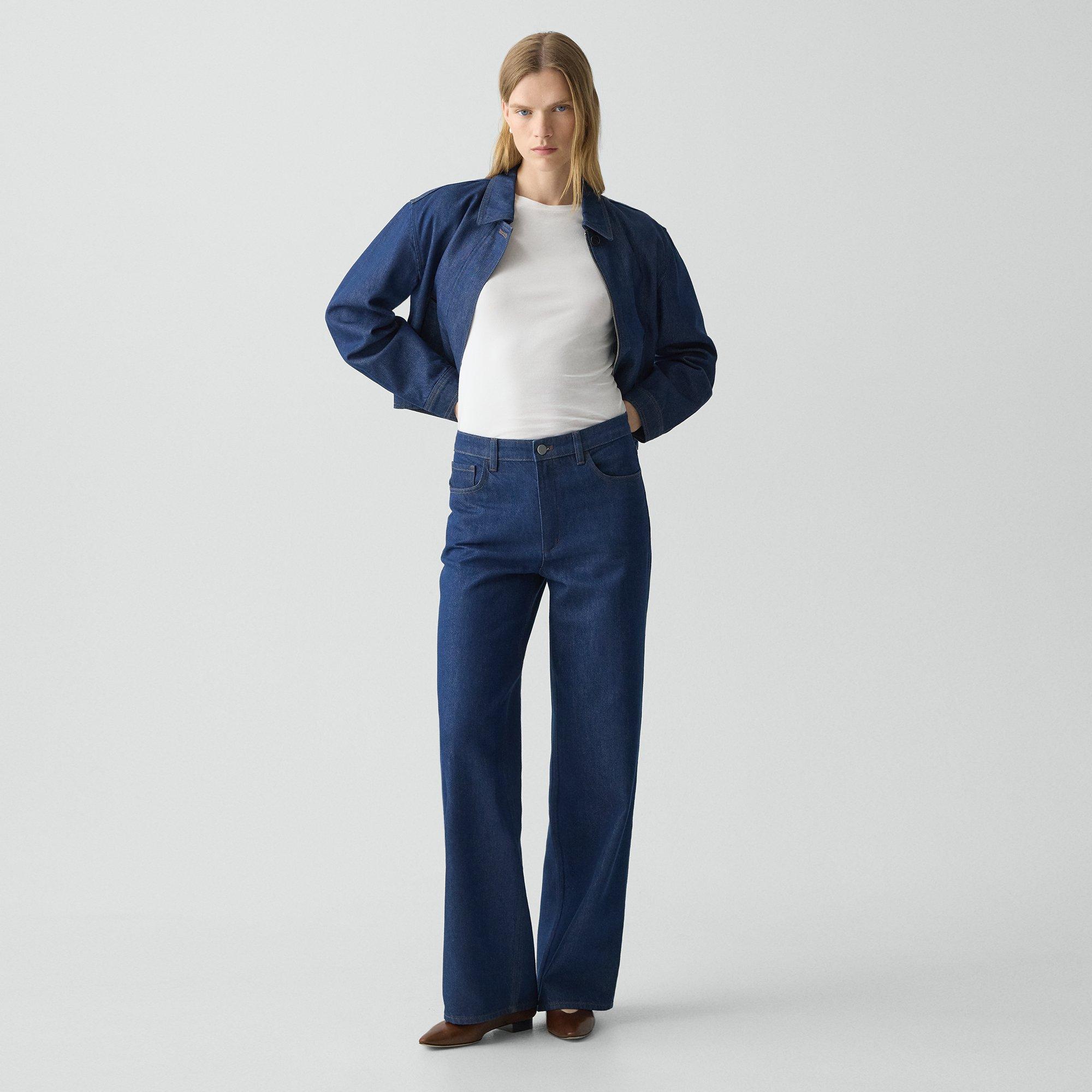 Straight-Leg Five-Pocket Pant in Relaxed Denim
