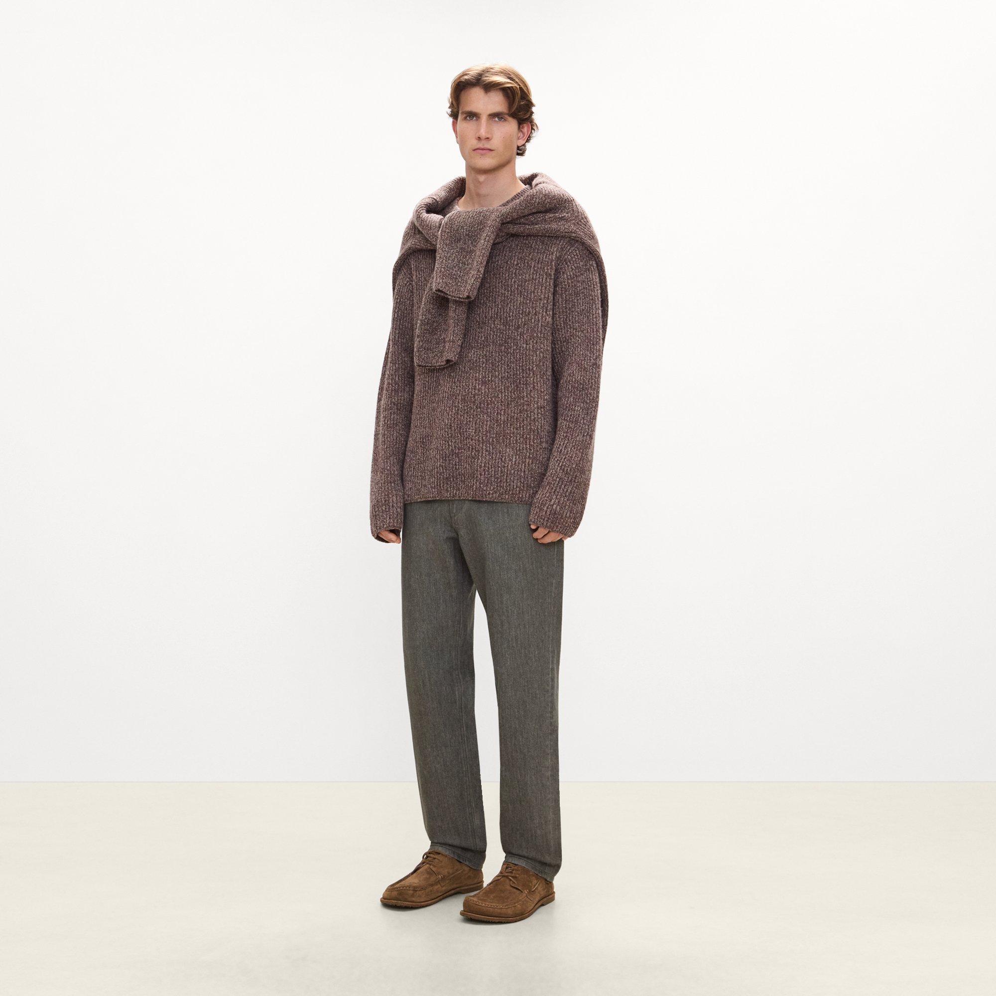 Crewneck Sweater in Wool Bouclé Twist