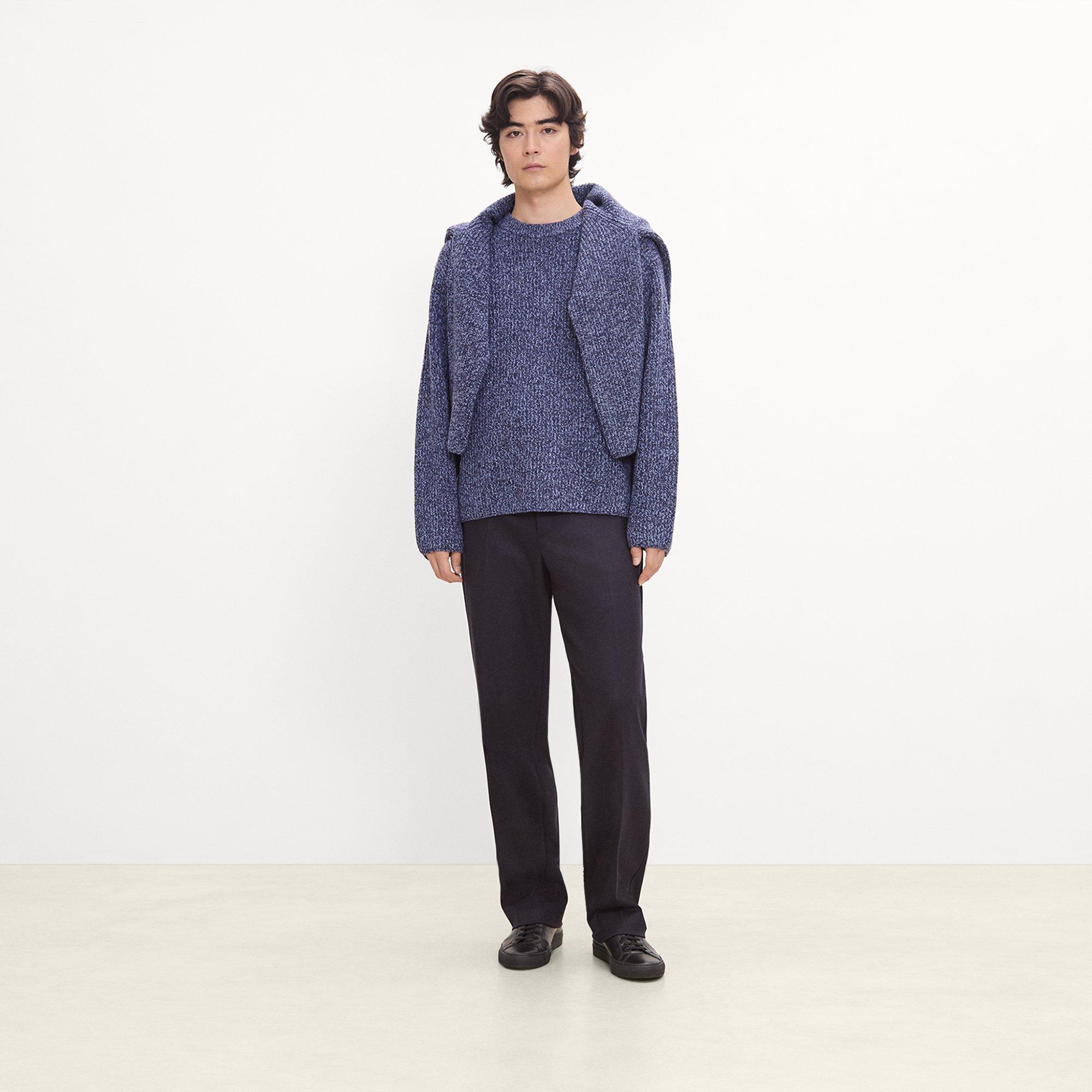 Crewneck Sweater in Wool Bouclé Twist