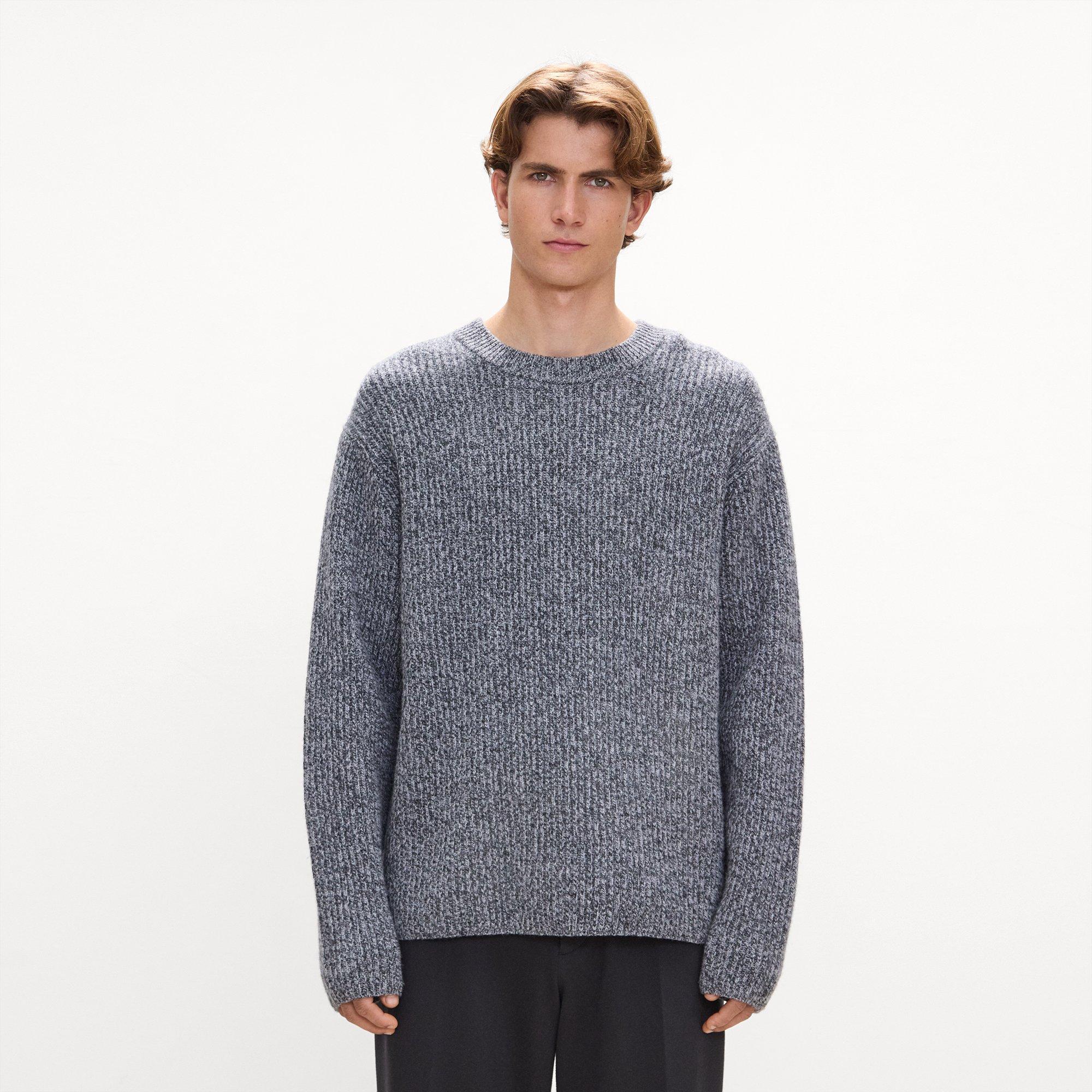 Crewneck Sweater in Wool Bouclé Twist