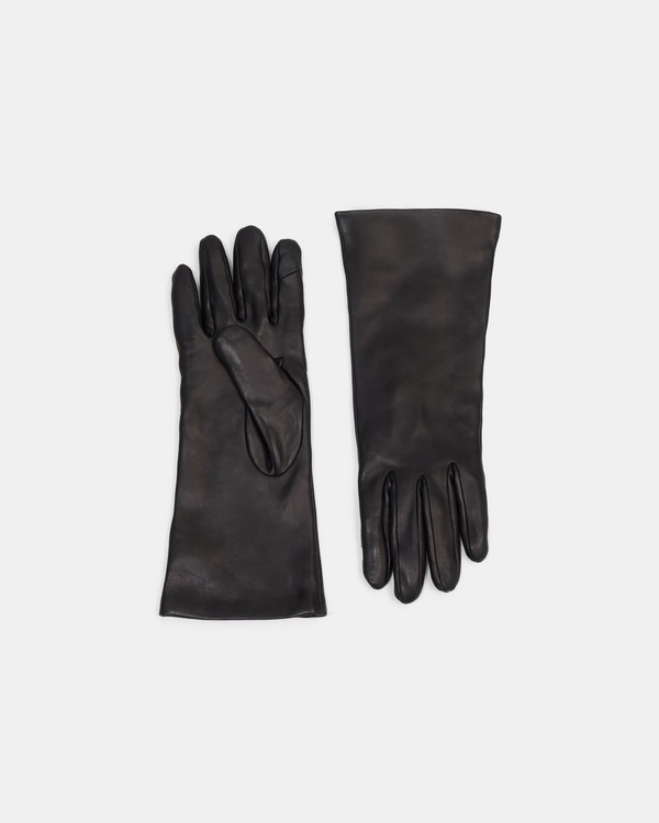 띠어리 가죽 장갑 (선물 추천) Theory Tech Gloves in Leather,BLACK