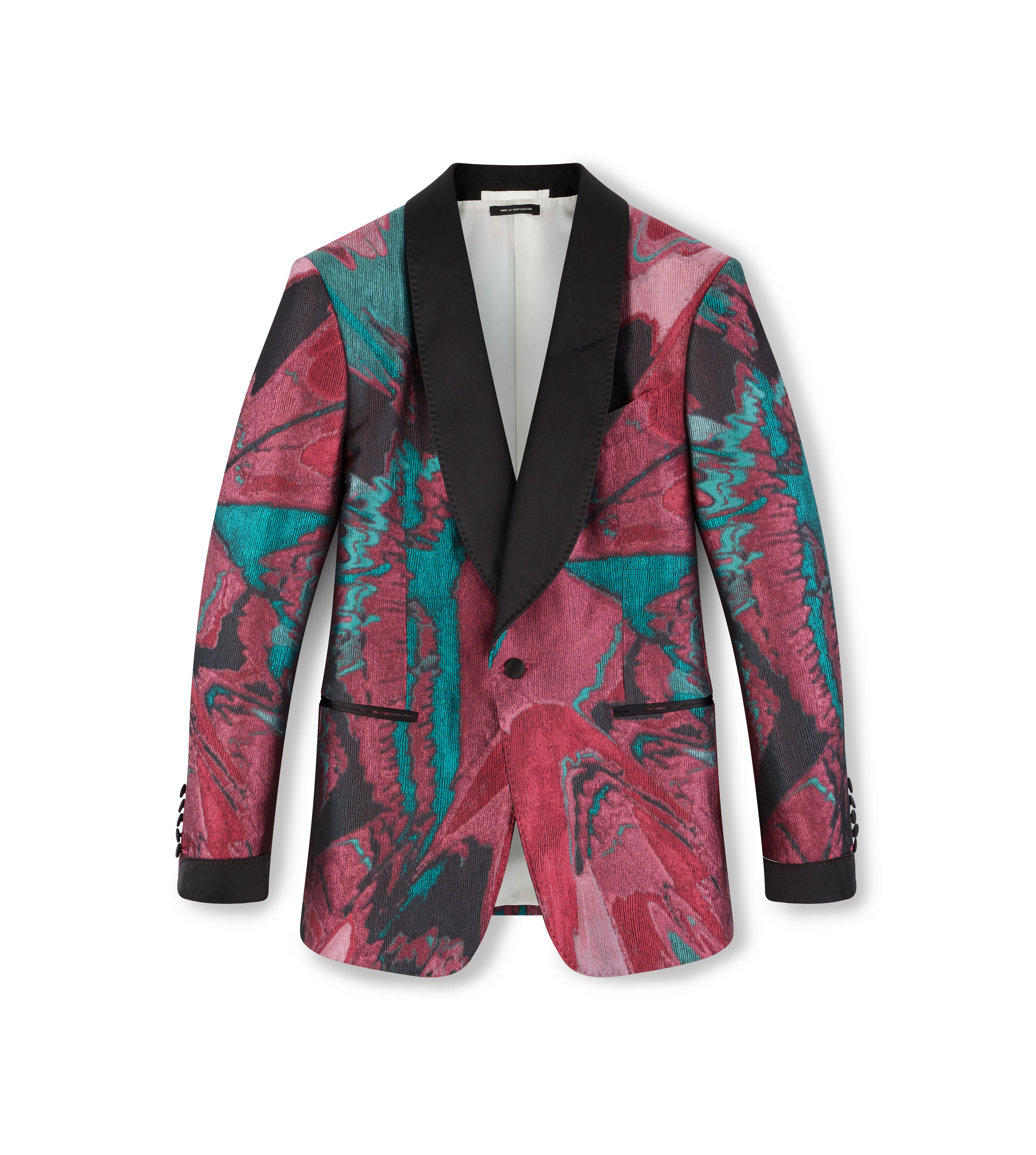 SPLASH JACQUARD SHELTON EVENING JACKET
