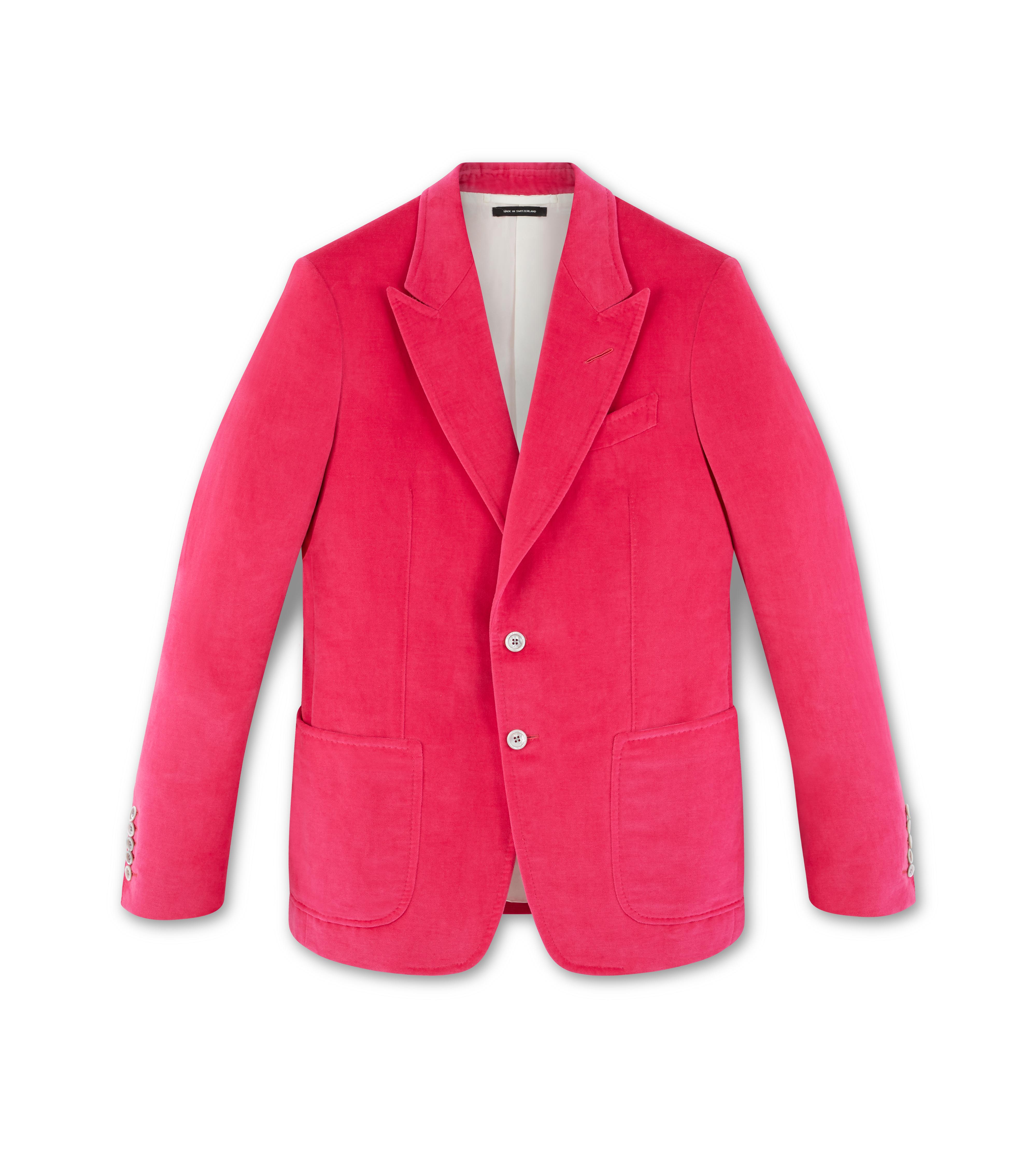 FUCHSIA VELVET SHELTON JACKET