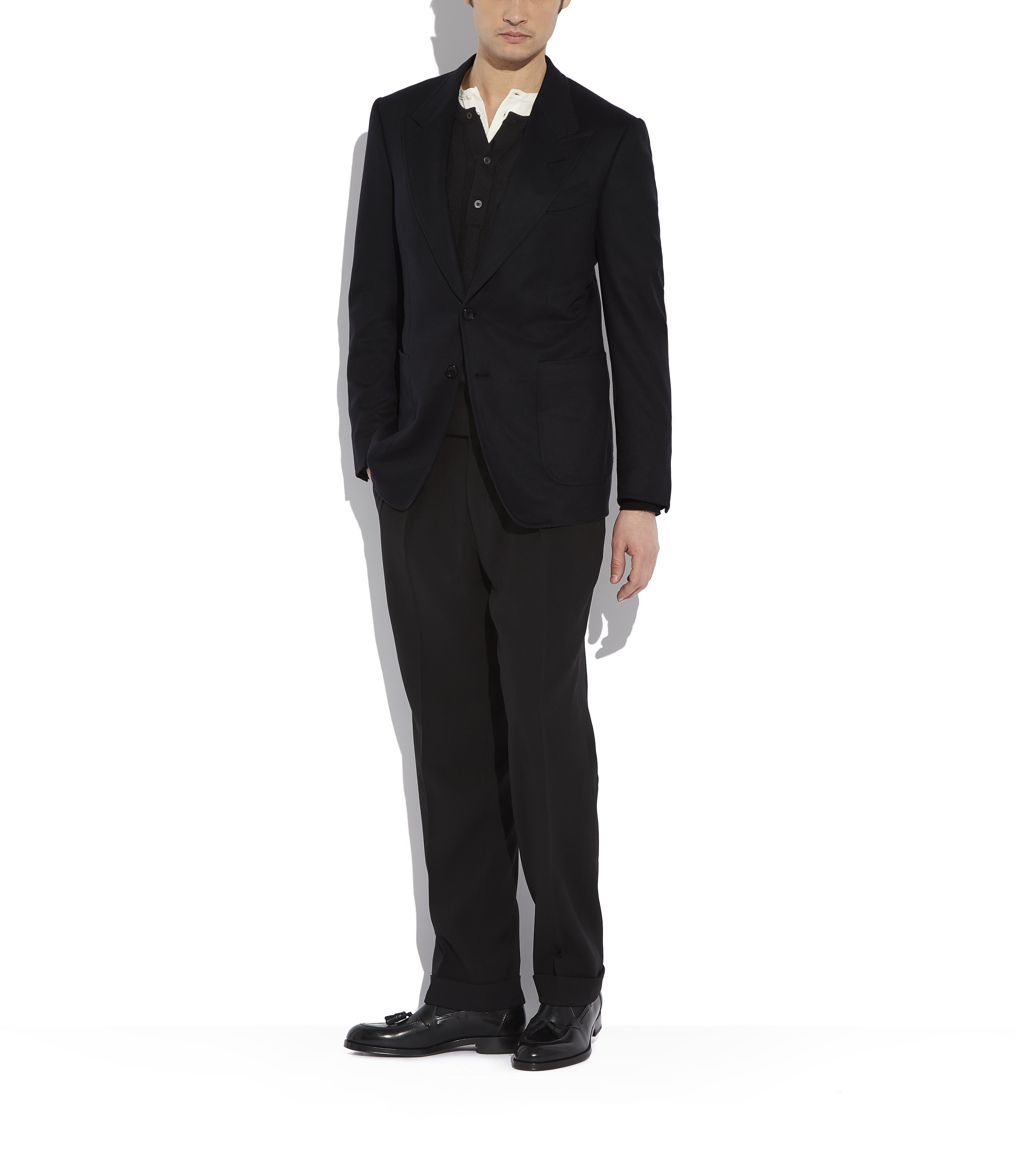 black cashmere sport coat