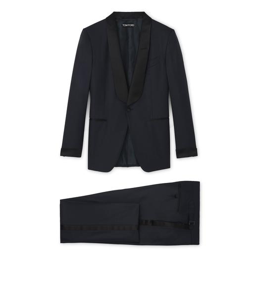 Tom Ford Shelton Velvet Tuxedo Jacket in Black for Men Mens Clothing Jackets Blazers 