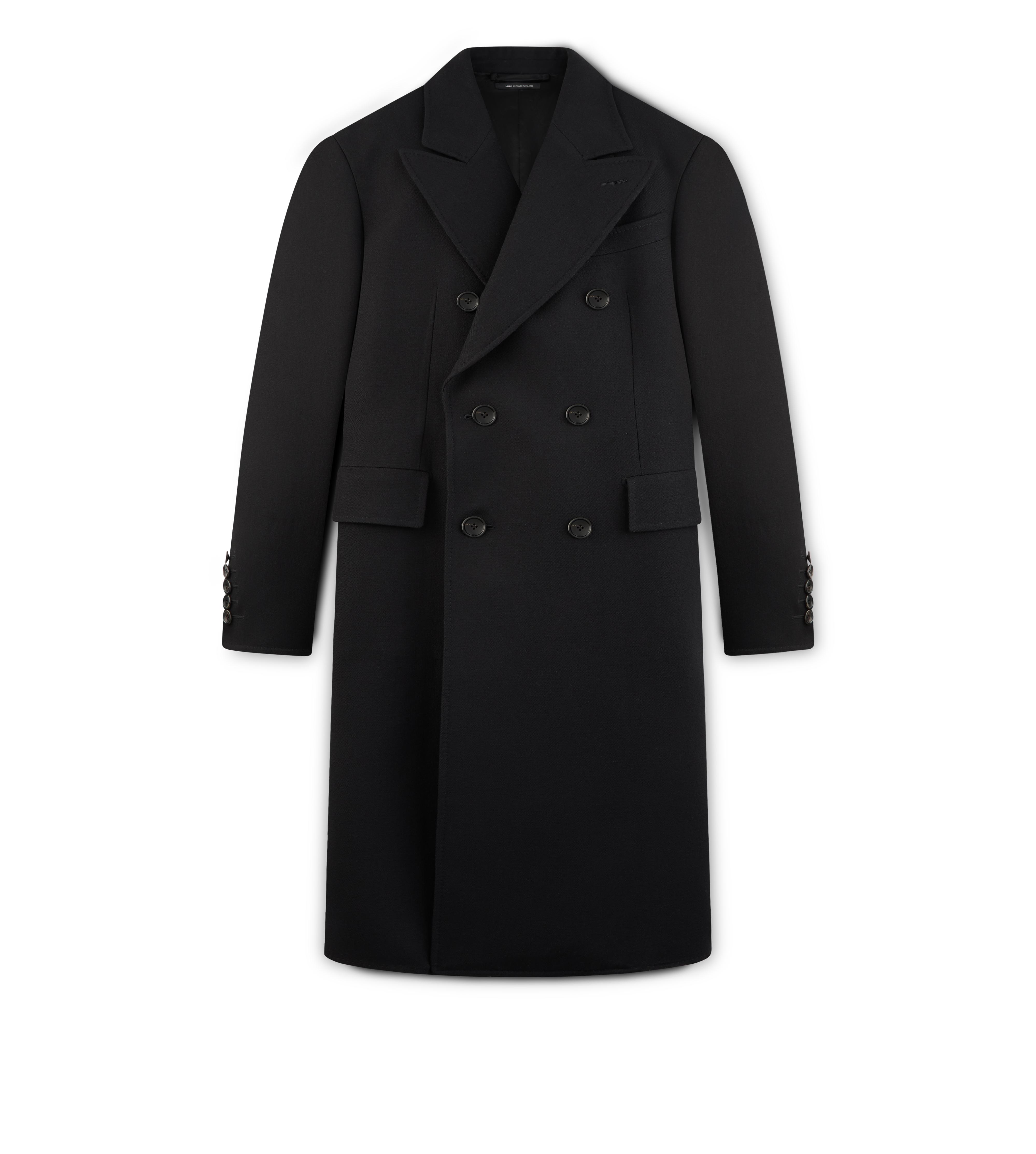 TOM FORD Men's Double-Breasted Military Coat