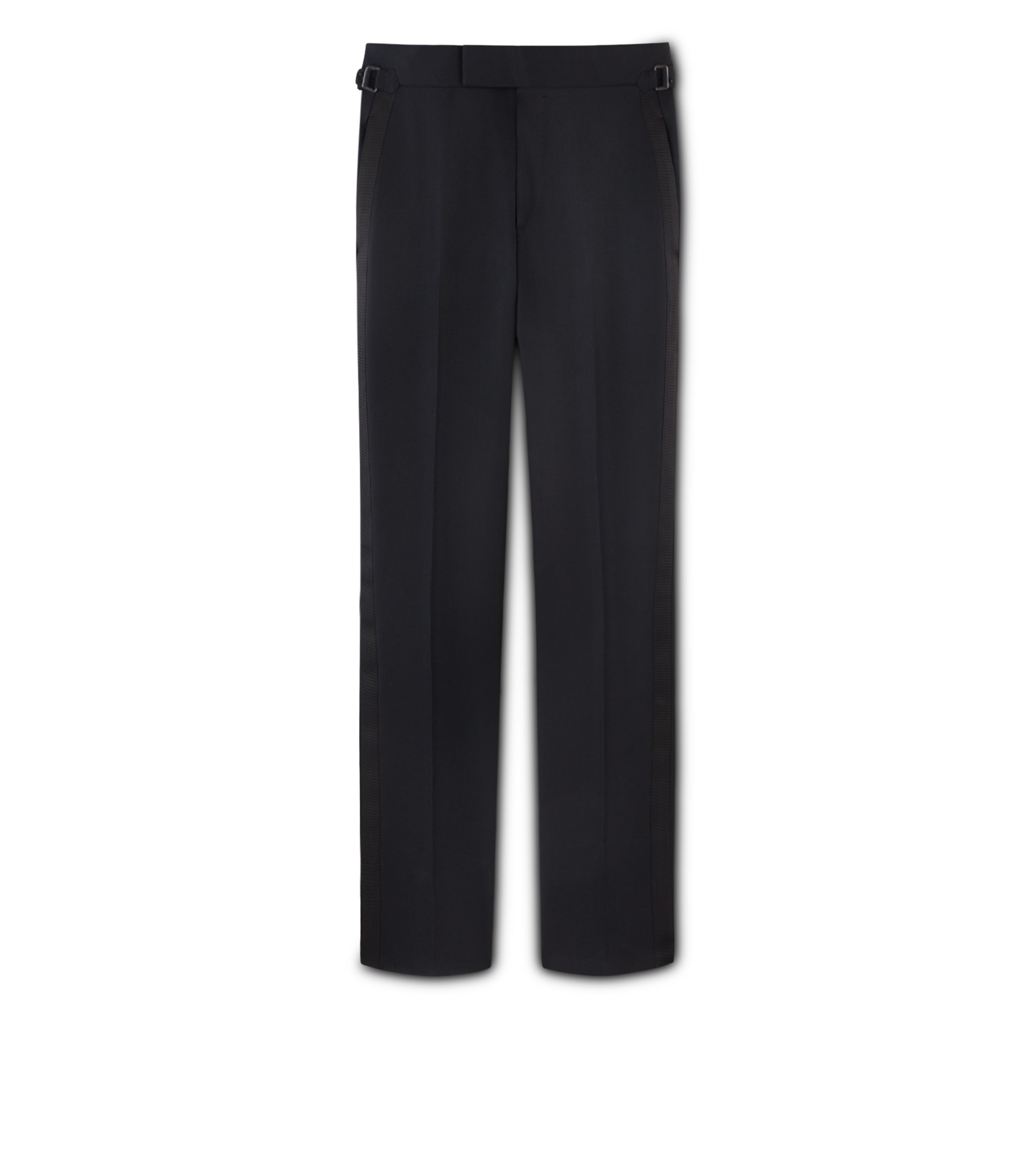 Tom Ford BLACK MOHAIR O'CONNOR EVENING TROUSERS - Men 