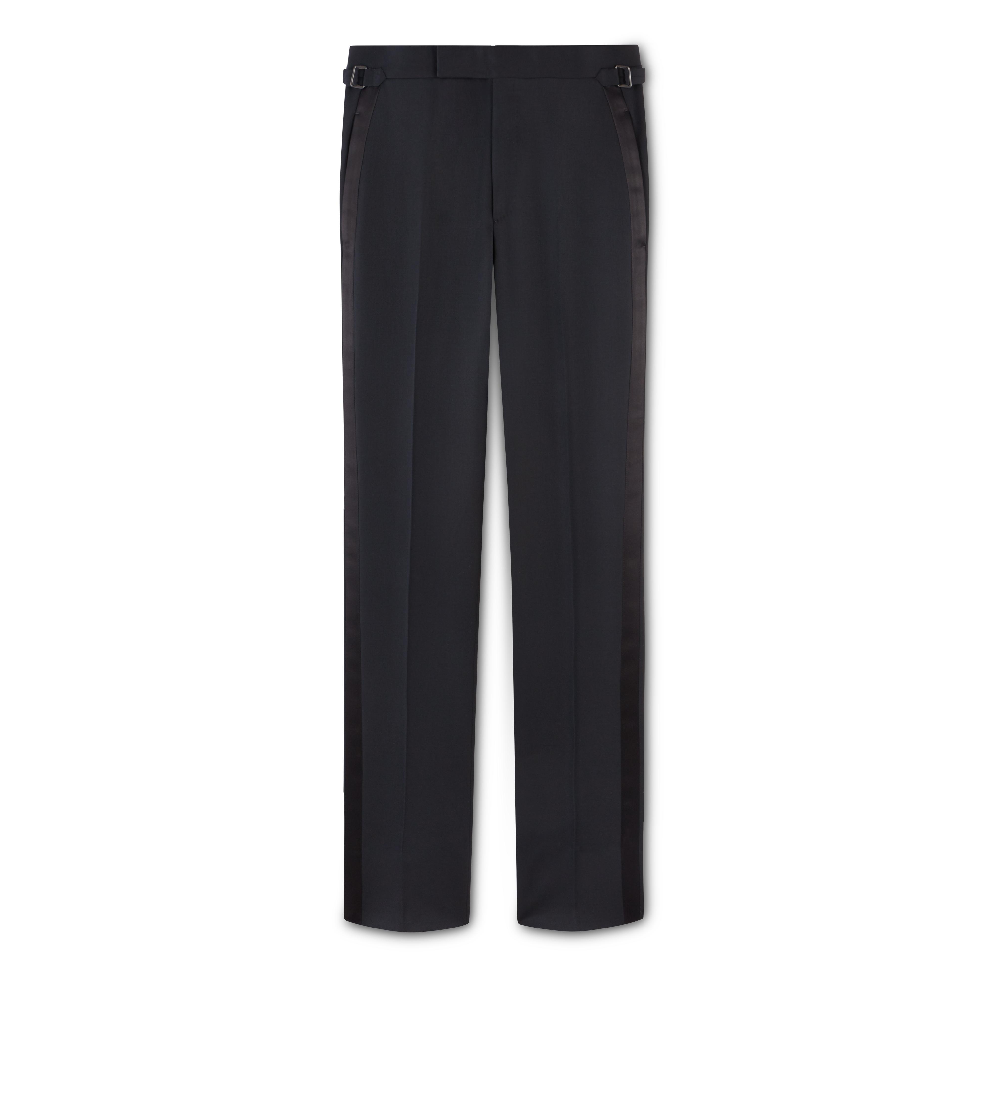black evening trousers