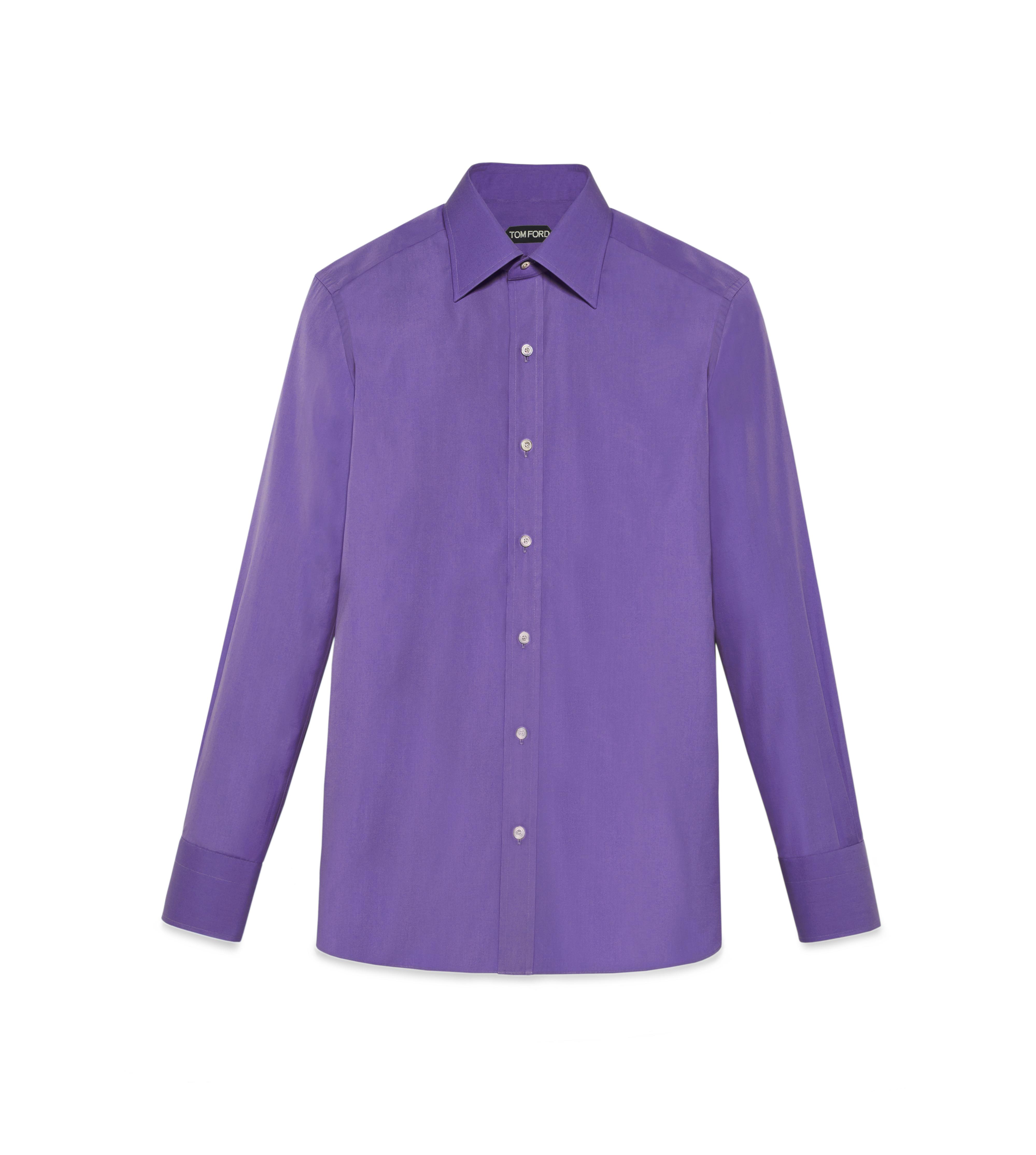 lilac slim fit shirt