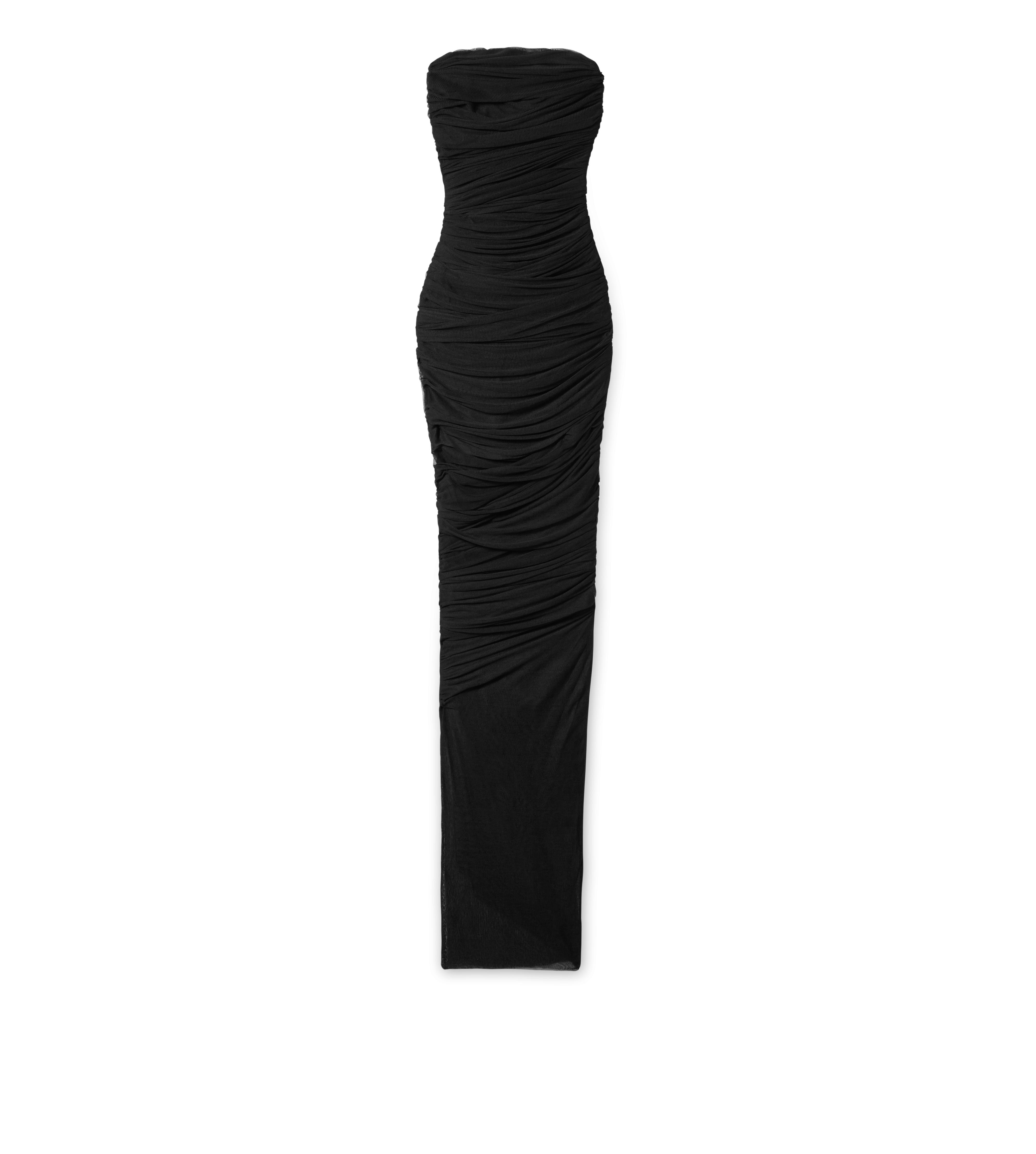 DRAPED BUSTIER GOWN
