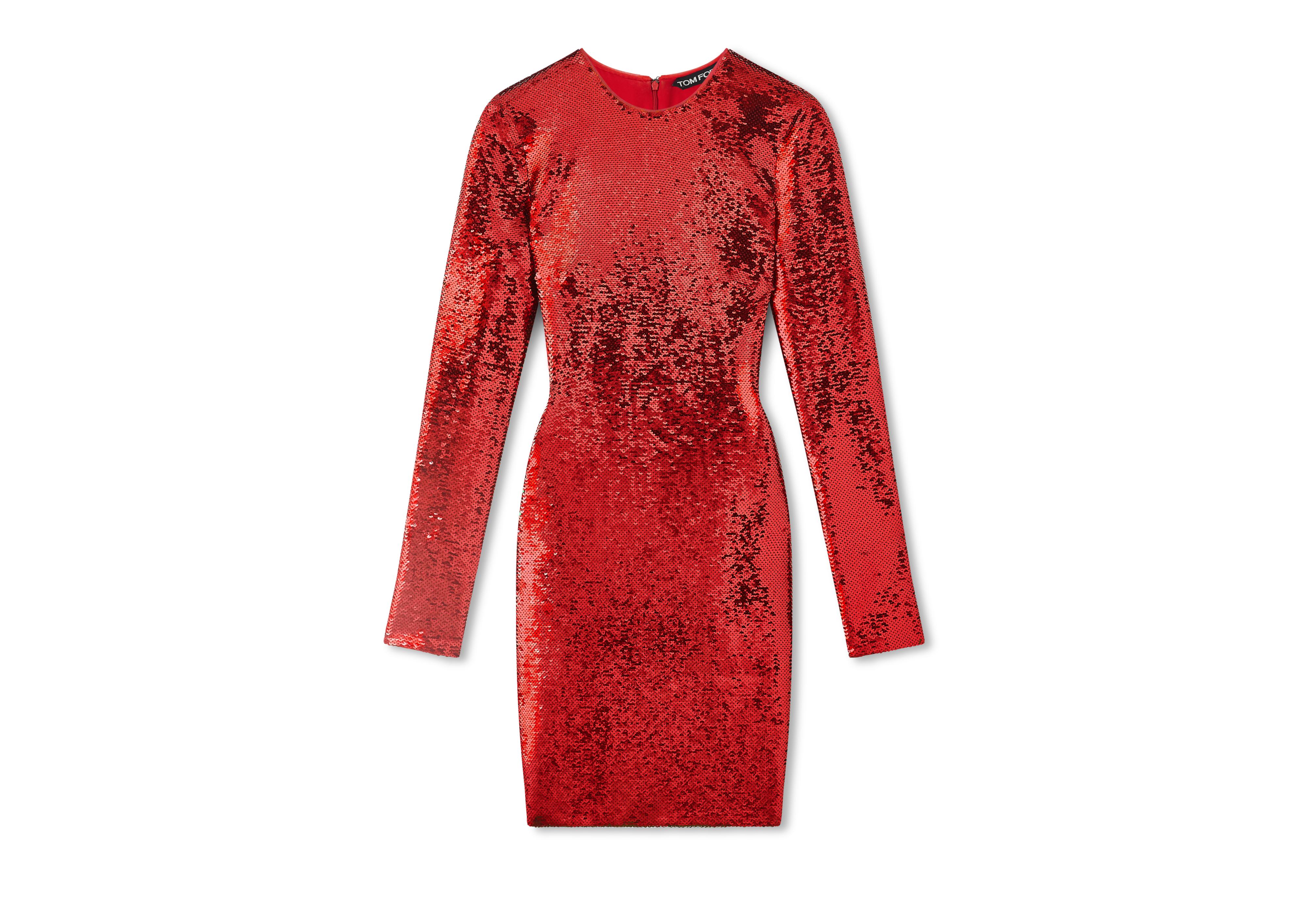 tom ford sequin midi dress