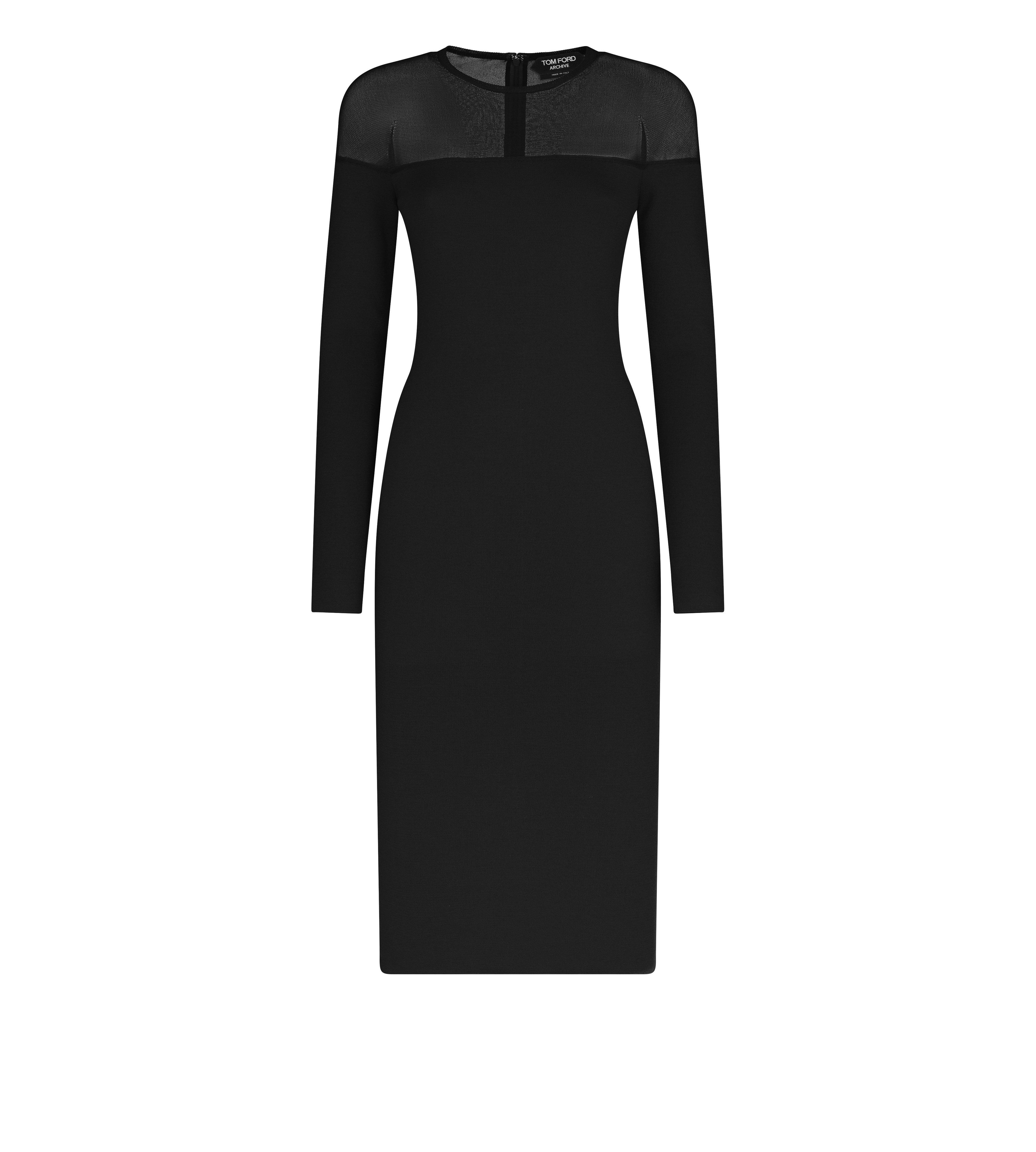 FINE CASHMERE SILK & SILK THREAD DRESS