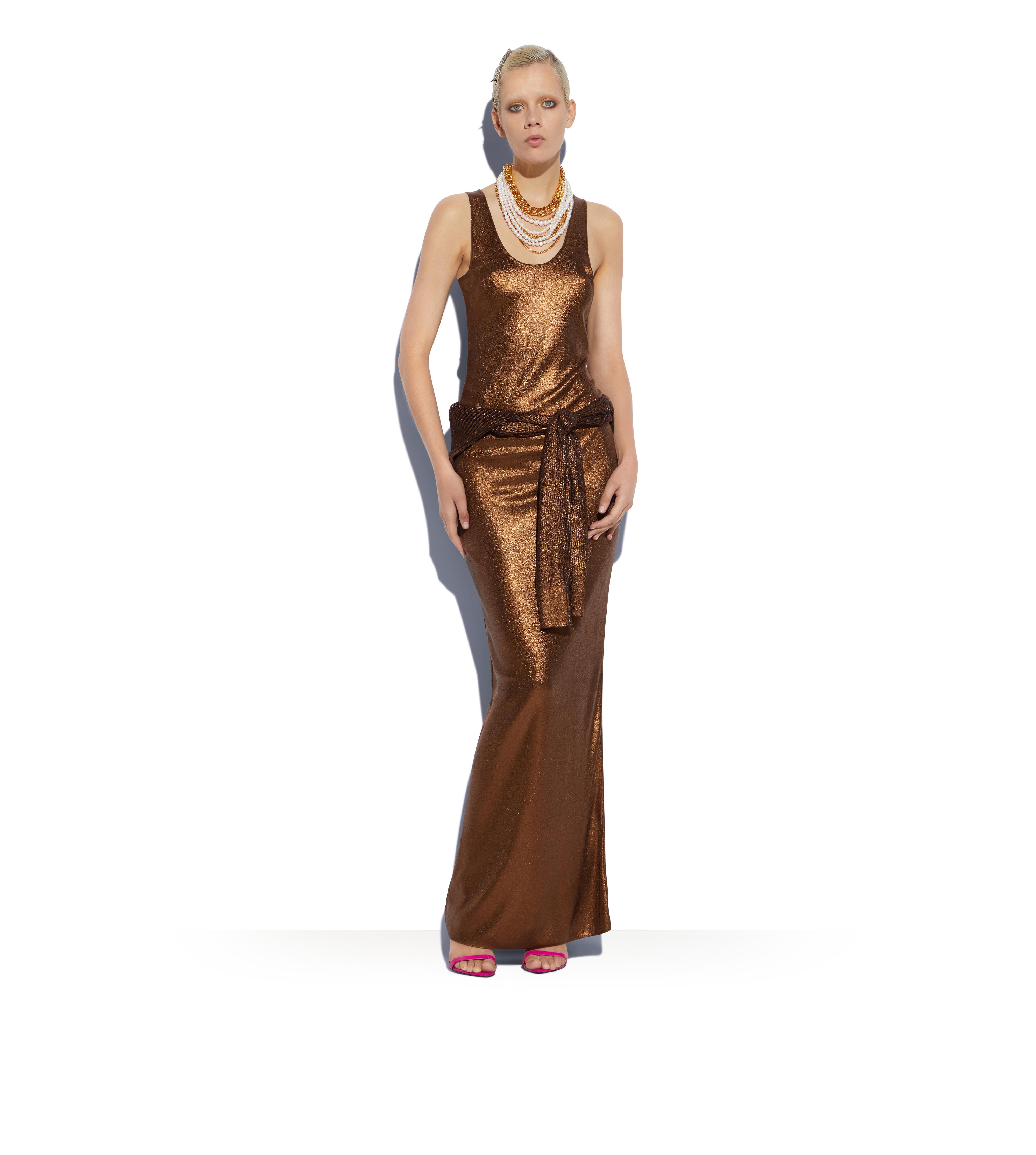 Tom Ford GLOSSY VISCOSE TANK DRESS - Women 