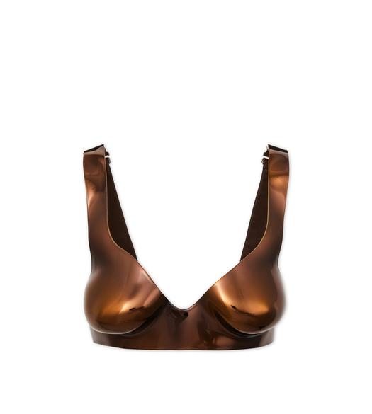 LACQUERED CHROMED ACRYLIC ANATOMICAL BRA