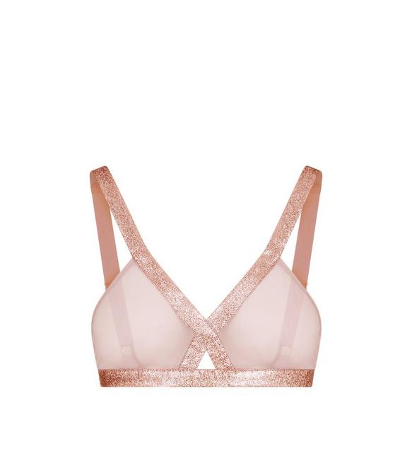 IRIDESCENT SABLE' AND TULLE BRA A fullsize