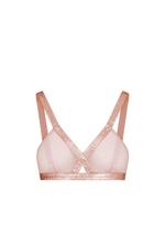 IRIDESCENT SABLE' AND TULLE BRA A thumbnail