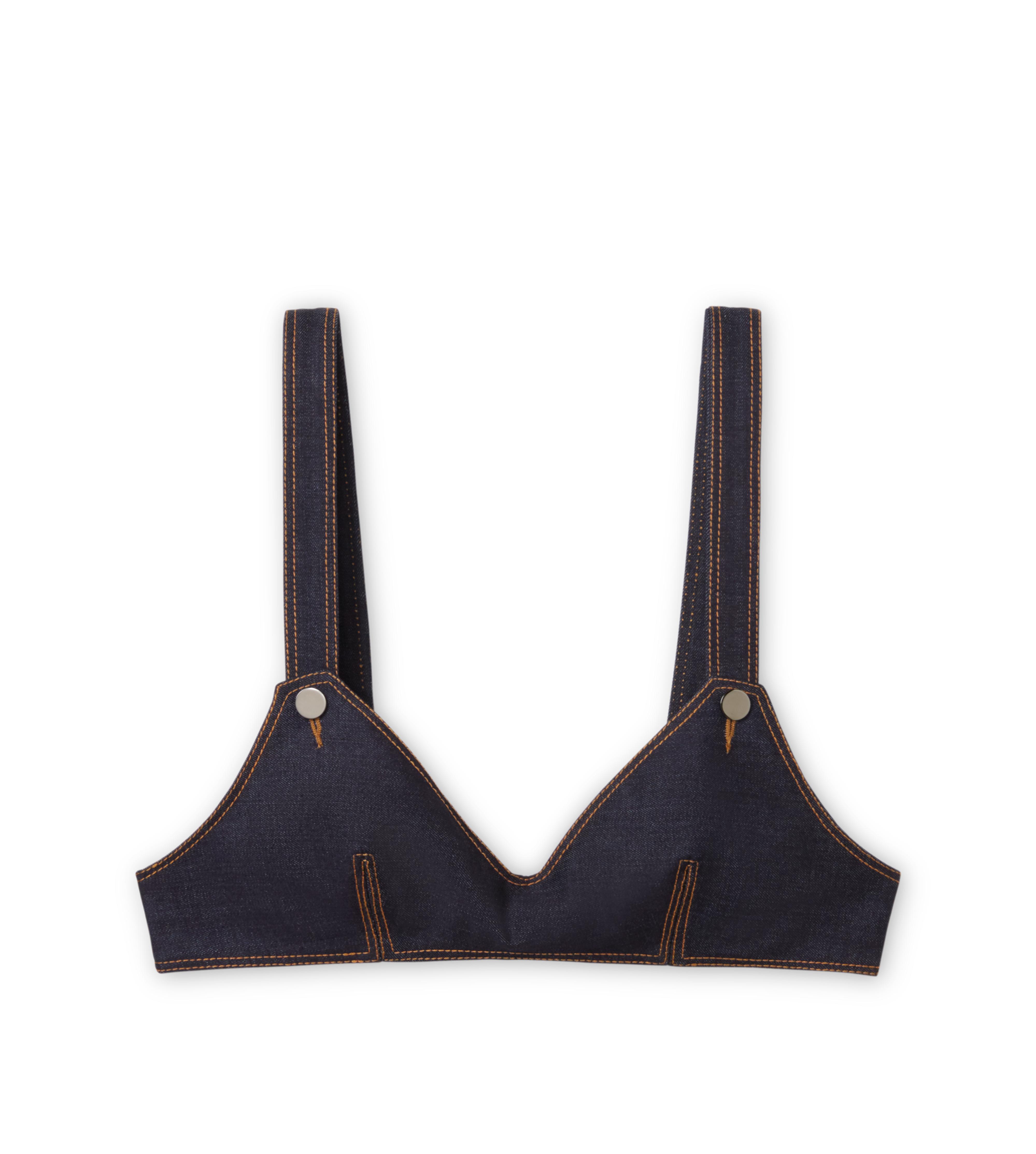 RAW DENIM BRA