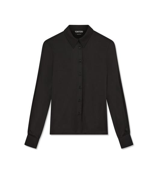 STRETCH CHARMEUSE CLASSIC FITTED SHIRT