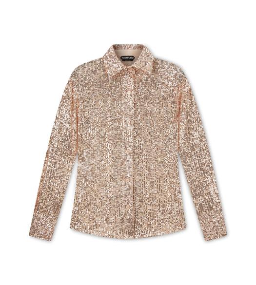 ALL OVER SEQUINS SHIRT
