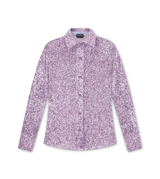 ALL OVER SEQUINS SHIRT